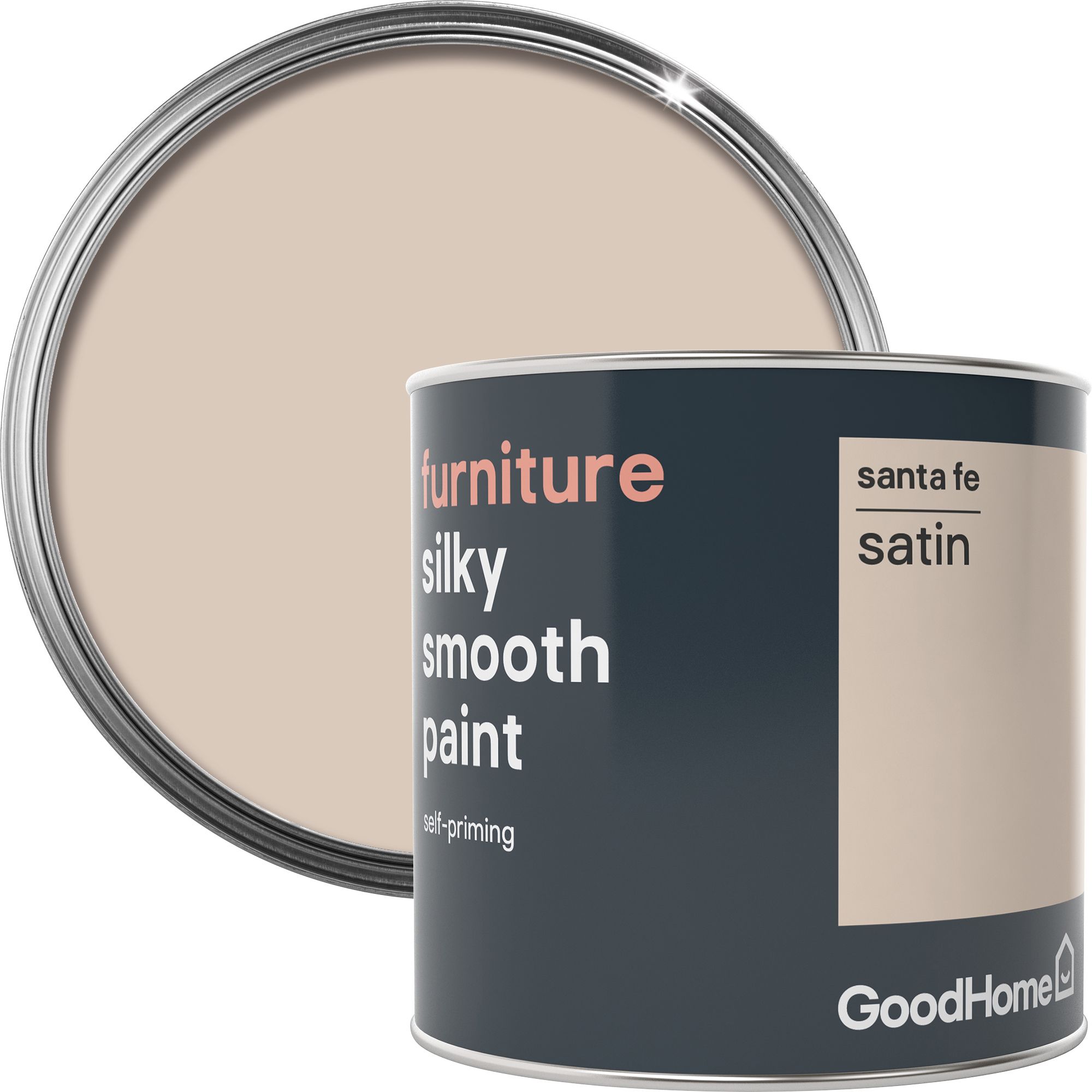 GoodHome Santa fe Satin Furniture paint 500ml Departments DIY at B&Q