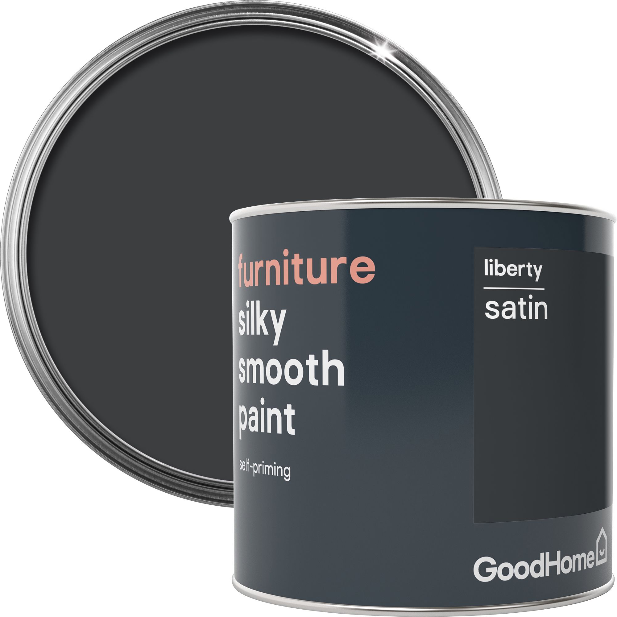 GoodHome Liberty Satin Furniture Paint 500ml | Departments | DIY At B&Q