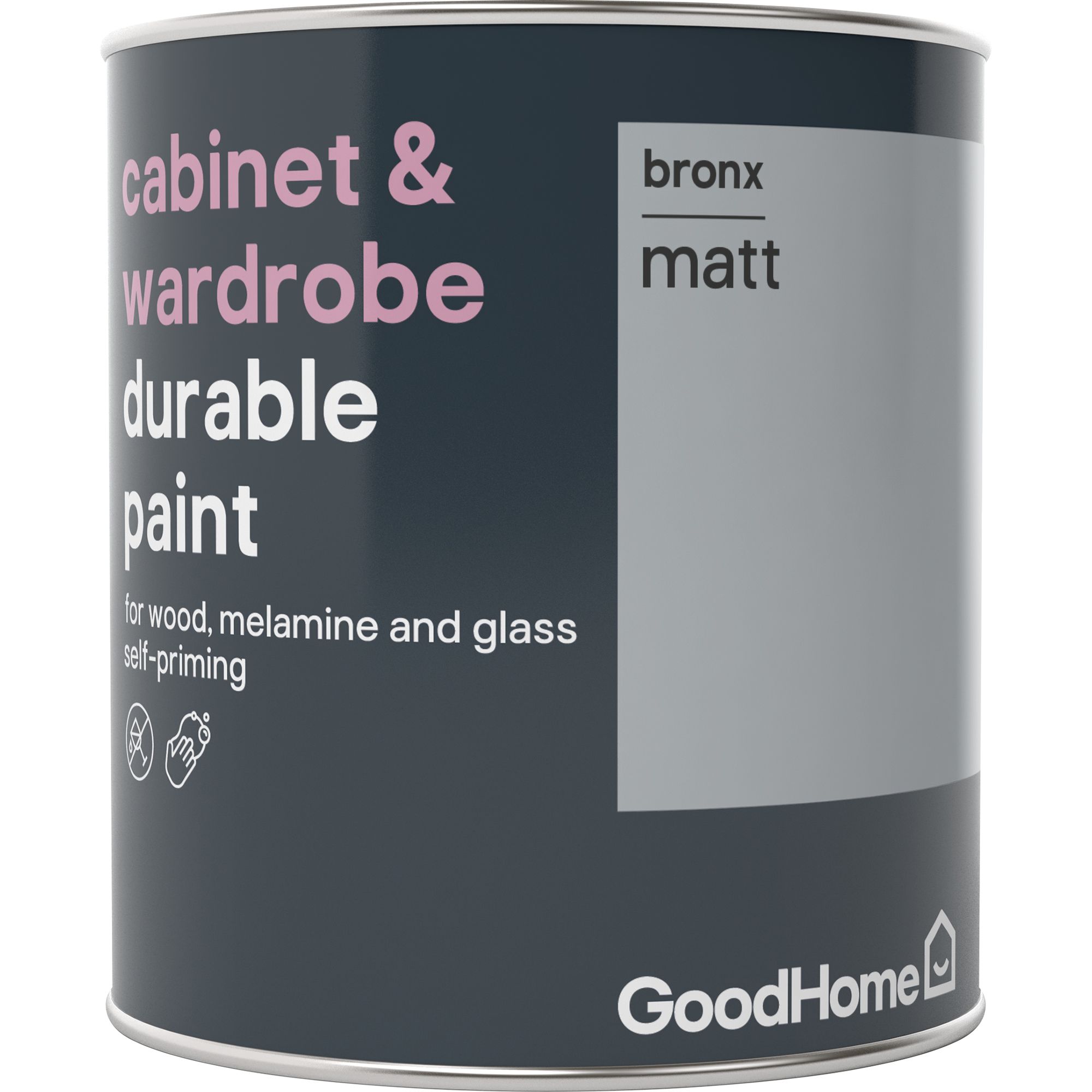 Goodhome Durable Bronx Matt Cabinet Wardrobe Paint 0 75l
