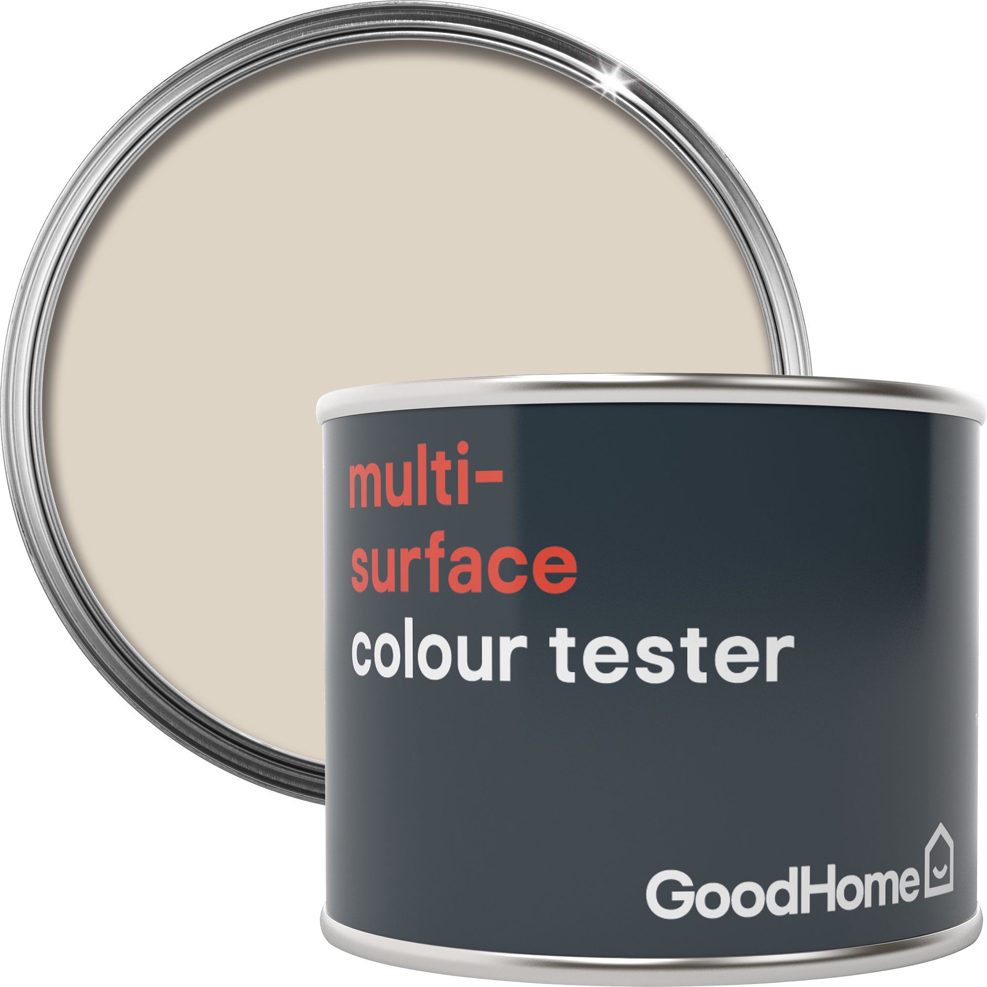 GoodHome Cancun Satin Multisurface paint, 0.07L Departments DIY at B&Q