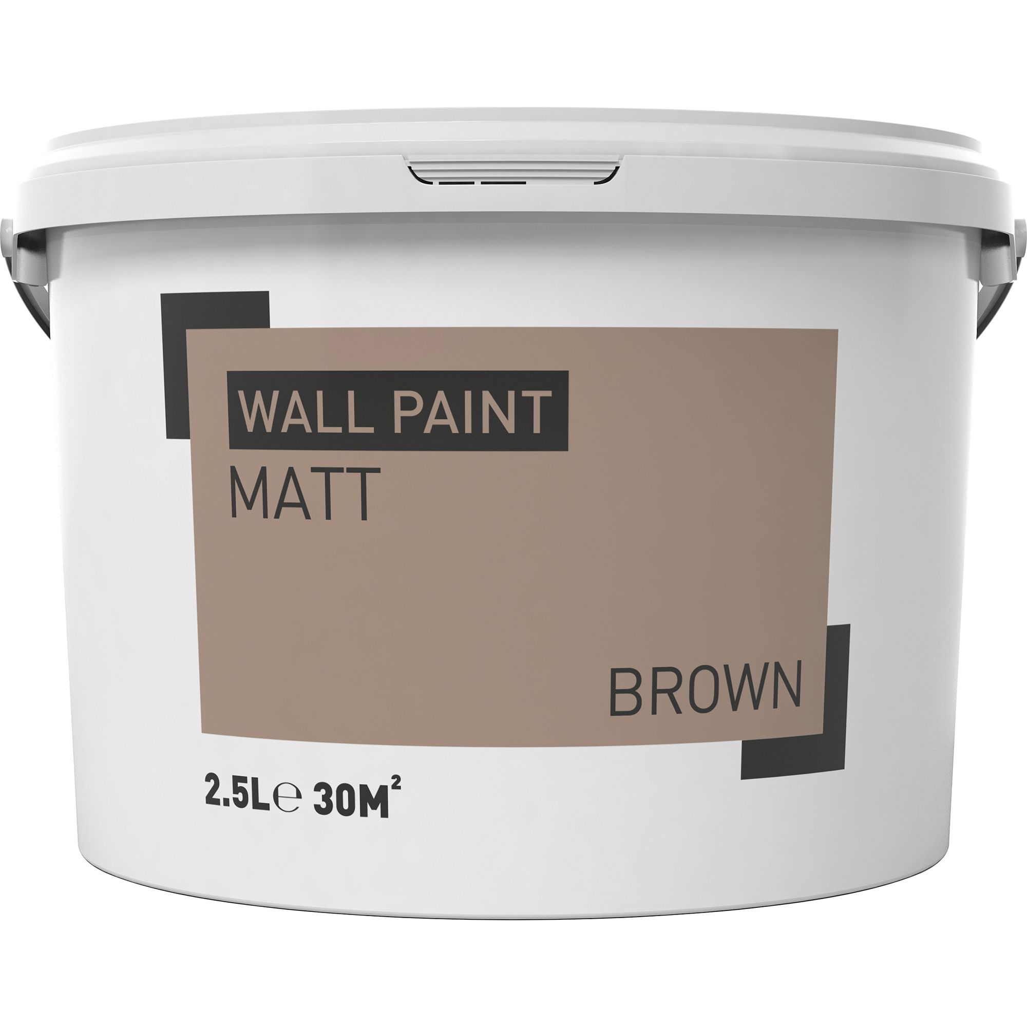 Brown Matt Emulsion paint, 2.5L Departments DIY at B&Q