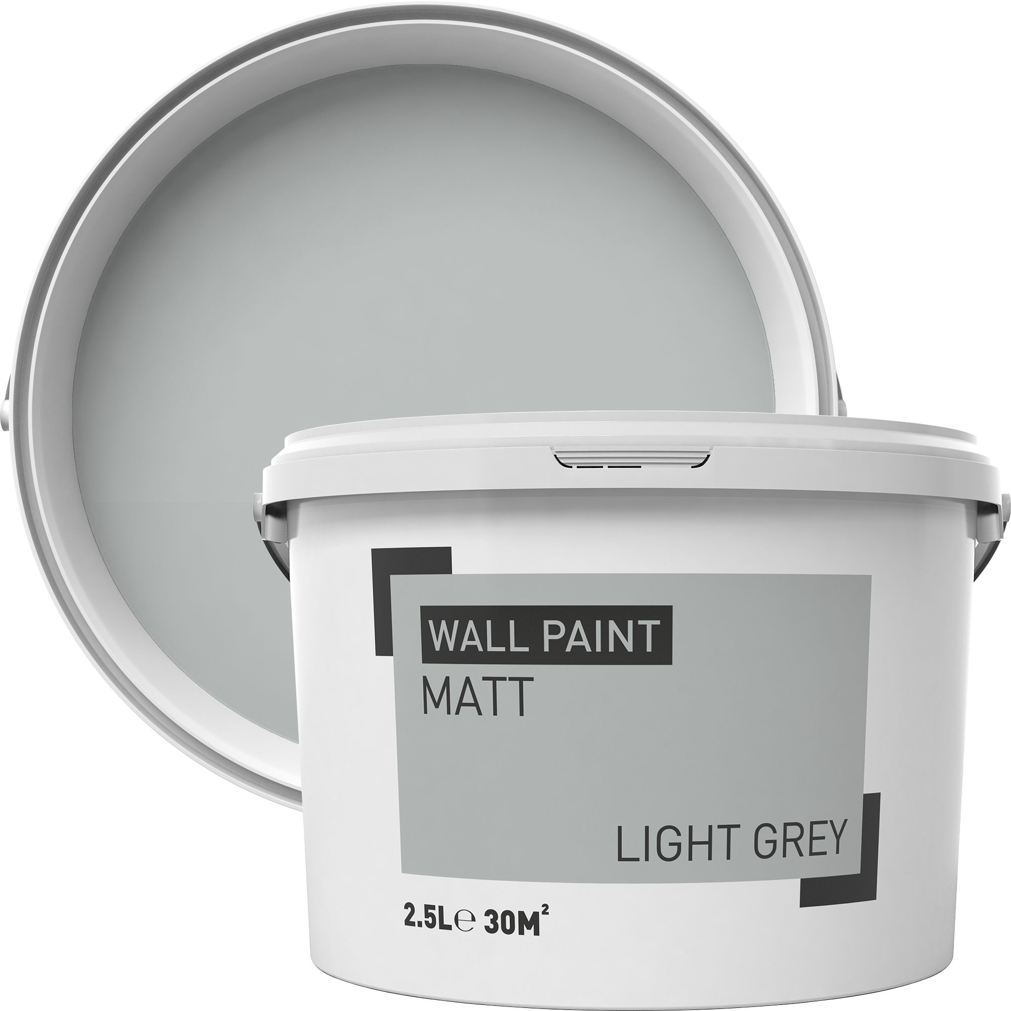 Light grey Matt Emulsion paint 2.5L Departments DIY at B&Q