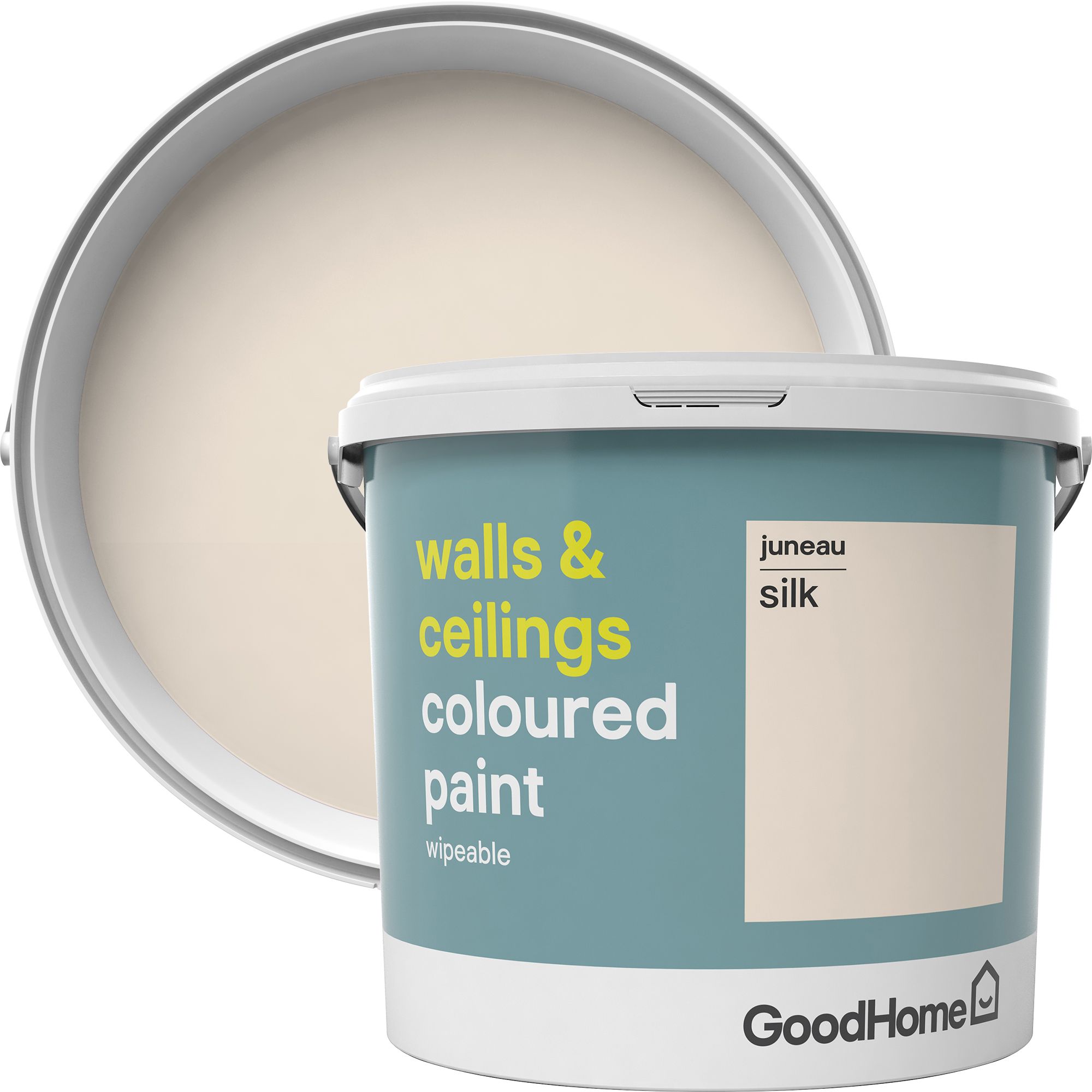 GoodHome Walls & ceilings Juneau Silk Emulsion paint 5L Departments