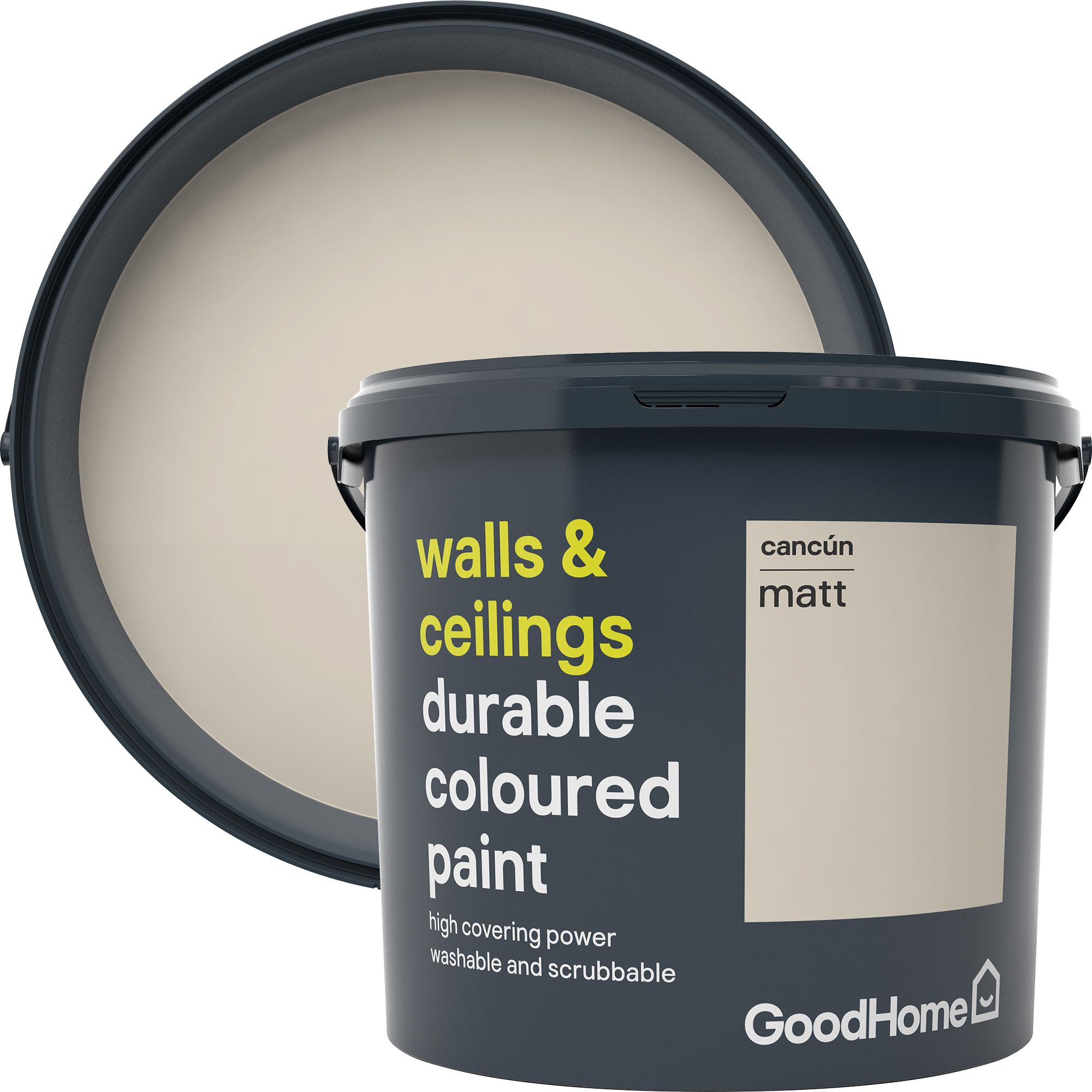 GoodHome Durable Cancun Matt Emulsion paint 5L Departments DIY at B&Q