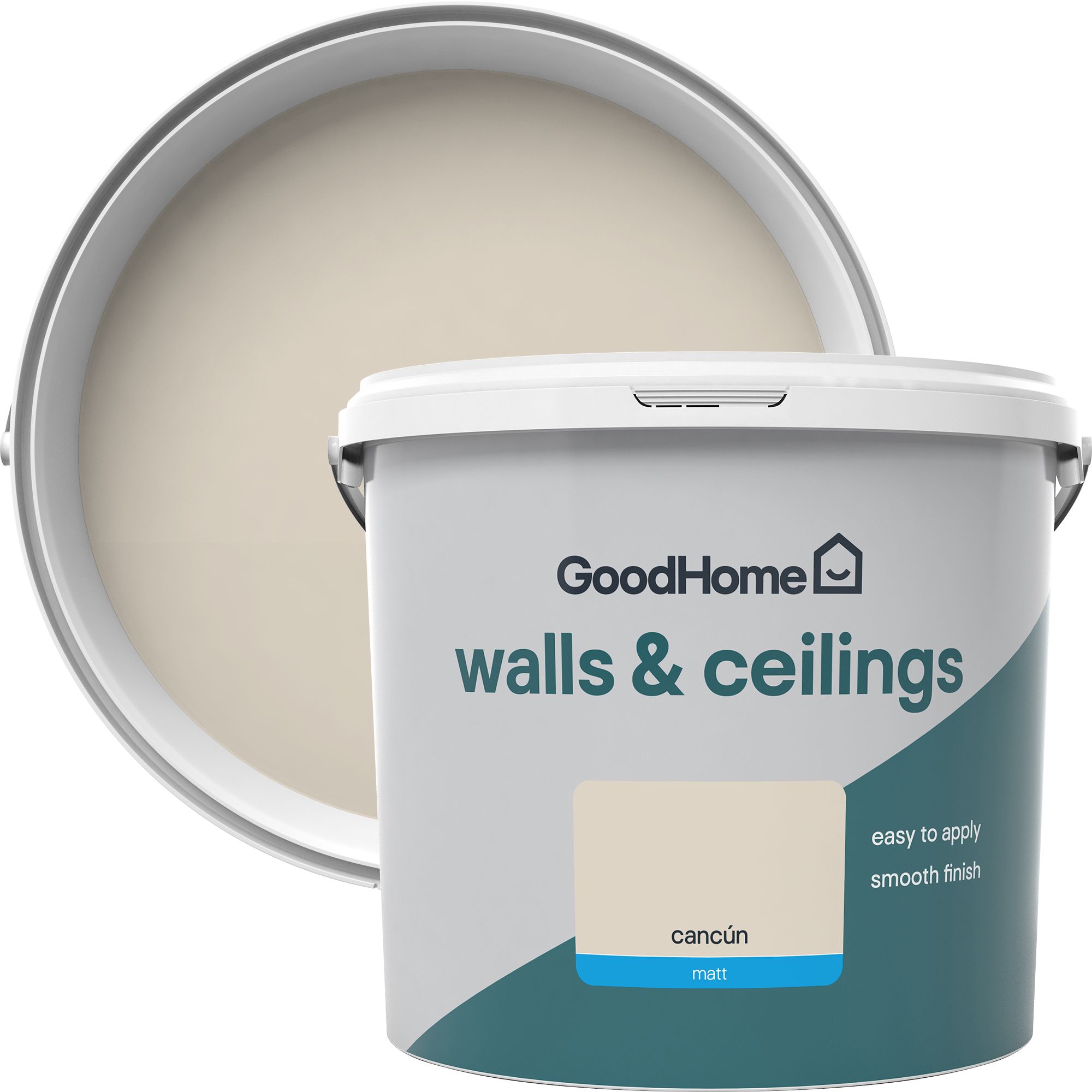 GoodHome Walls & Ceilings Cancun Matt Emulsion Paint 5L | Departments ...