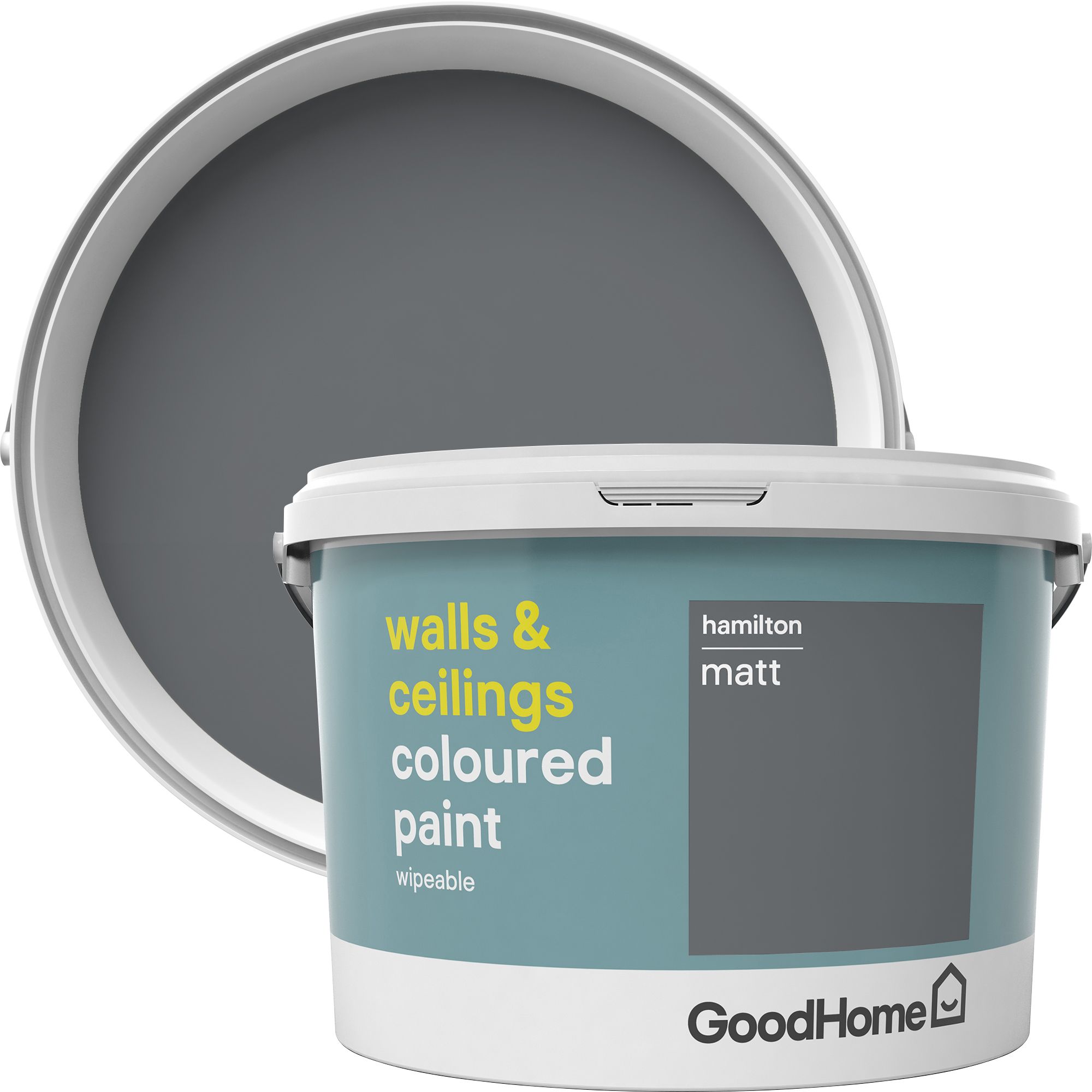 GoodHome Walls & Ceilings Hamilton Matt Emulsion Paint 2.5L ...