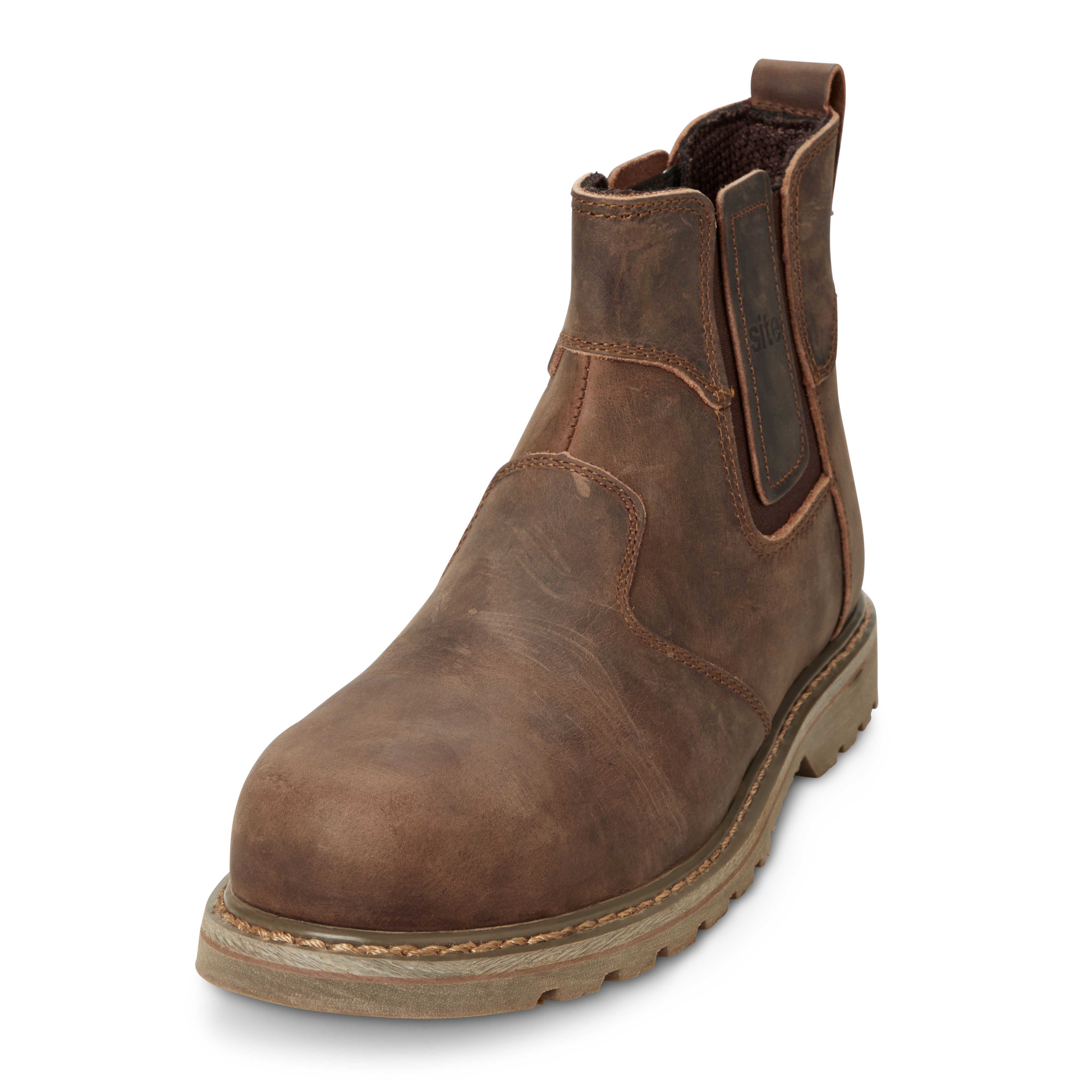 Site Brown Mudguard Dealer boots, Size 9 | Departments | DIY at B&Q
