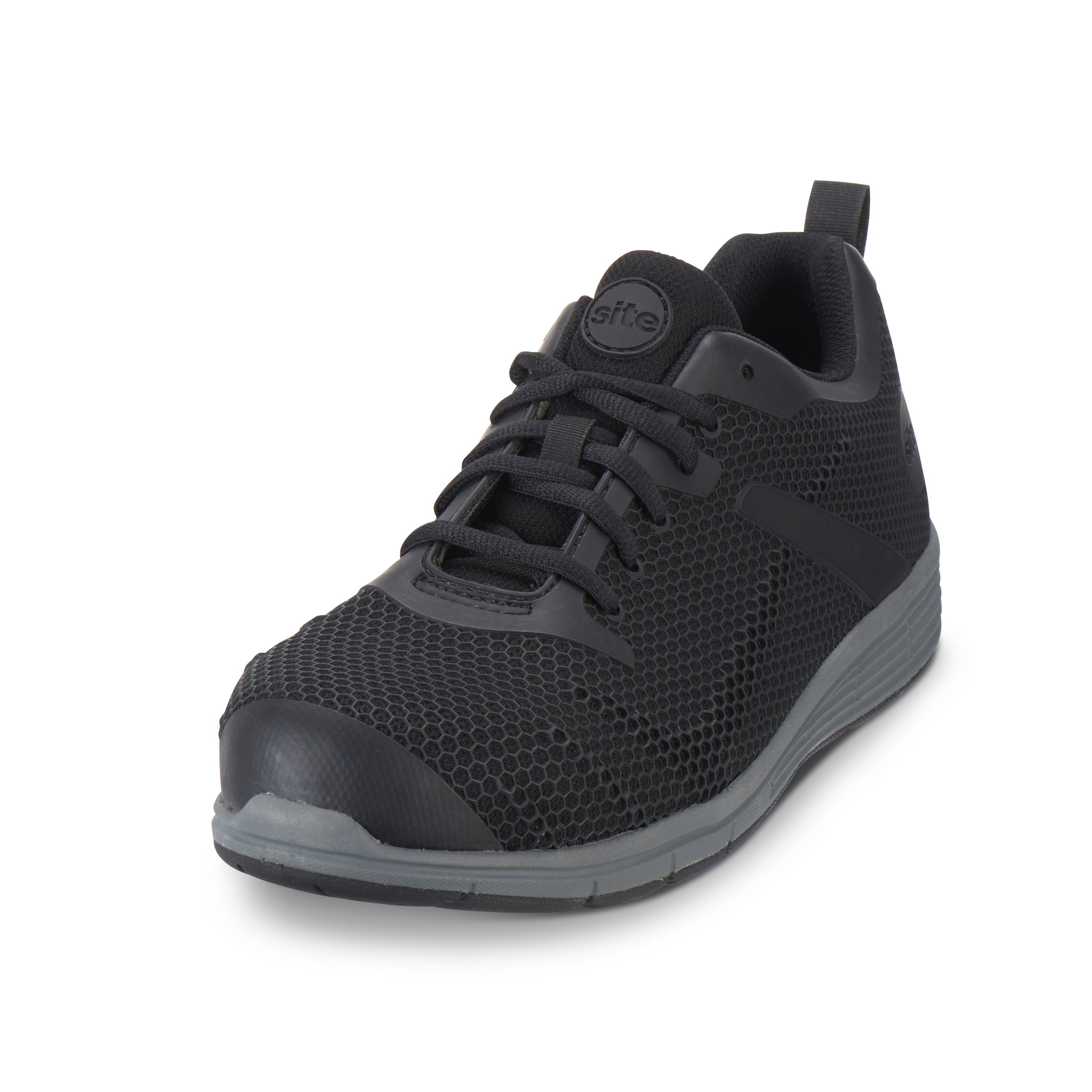 black safety trainers