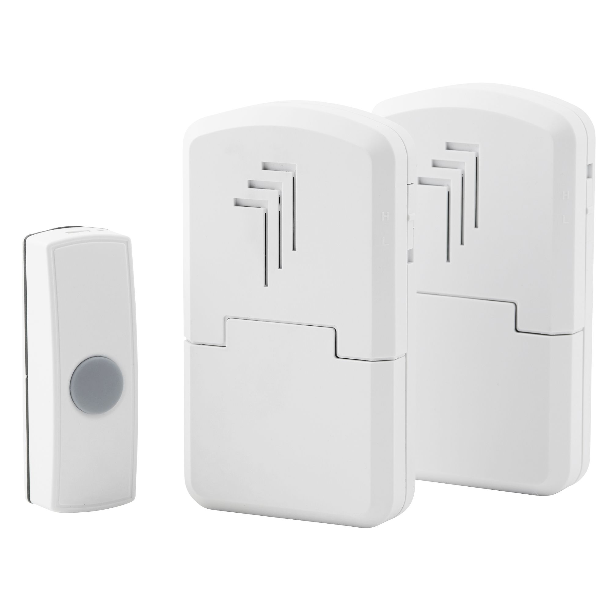 White Wireless Door chime kit Departments DIY at B&Q