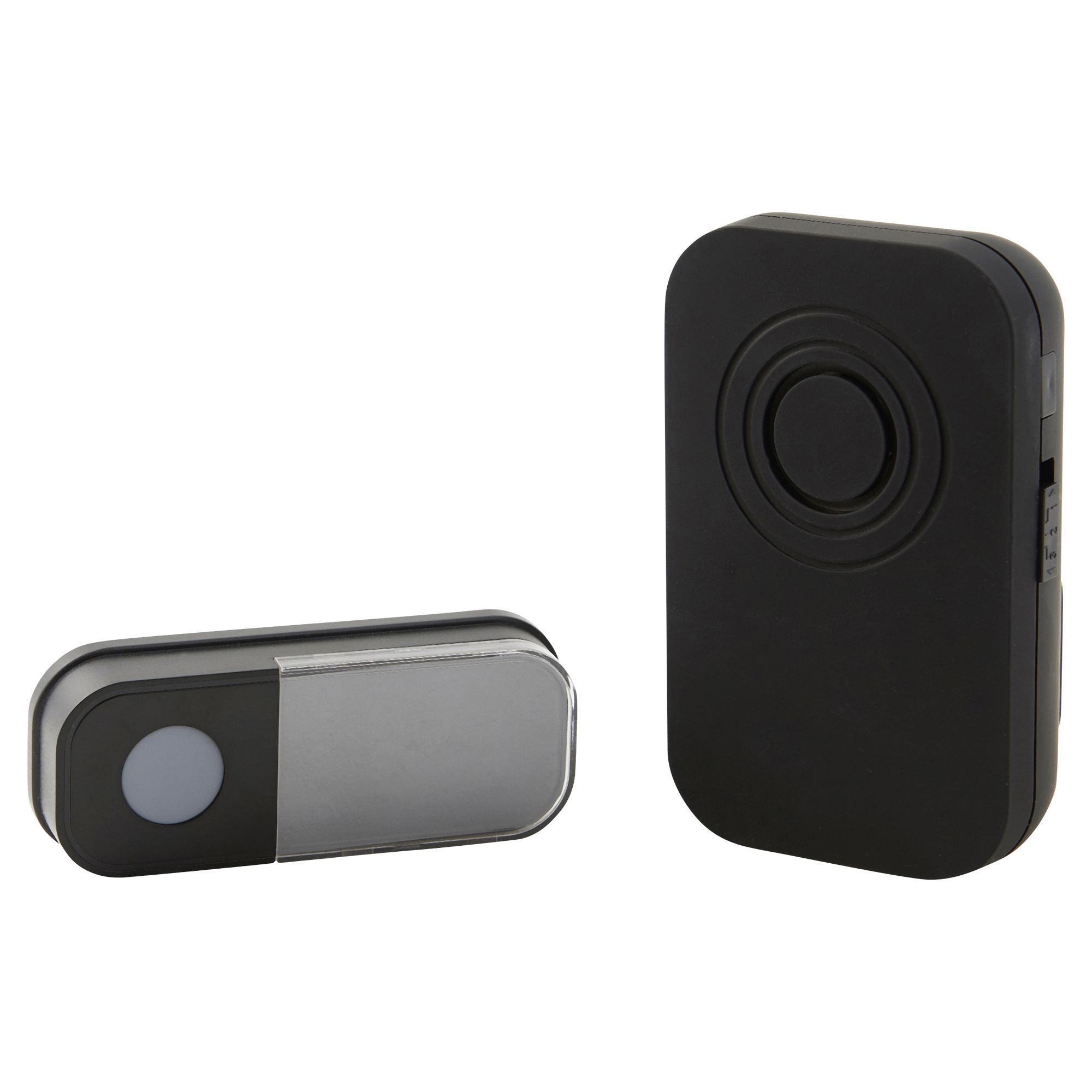 Blyss Black Wireless Door chime kit Departments DIY at B&Q