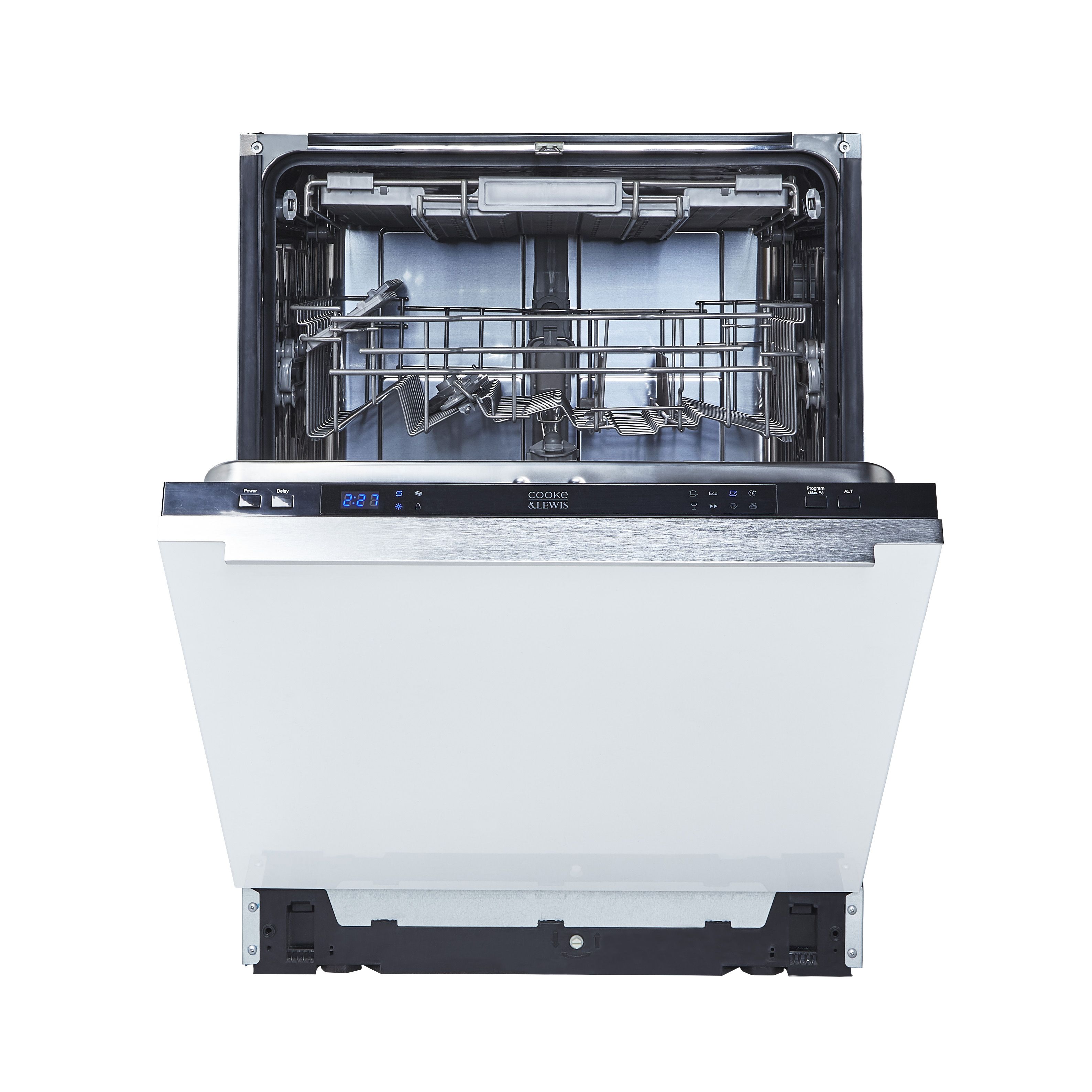 Cooke & Lewis Integrated Black Full Size Dishwasher | Departments | DIY ...