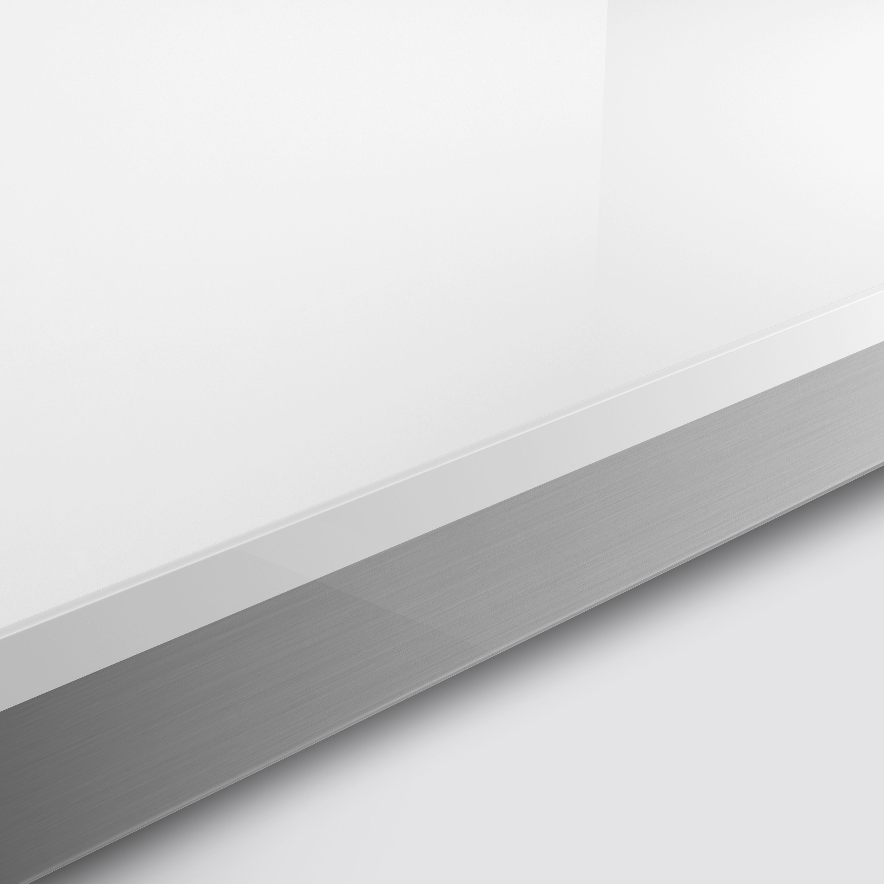 38mm Berberis Gloss White Laminate Square edge Kitchen Worktop, (L)3000mm Departments DIY at B&Q