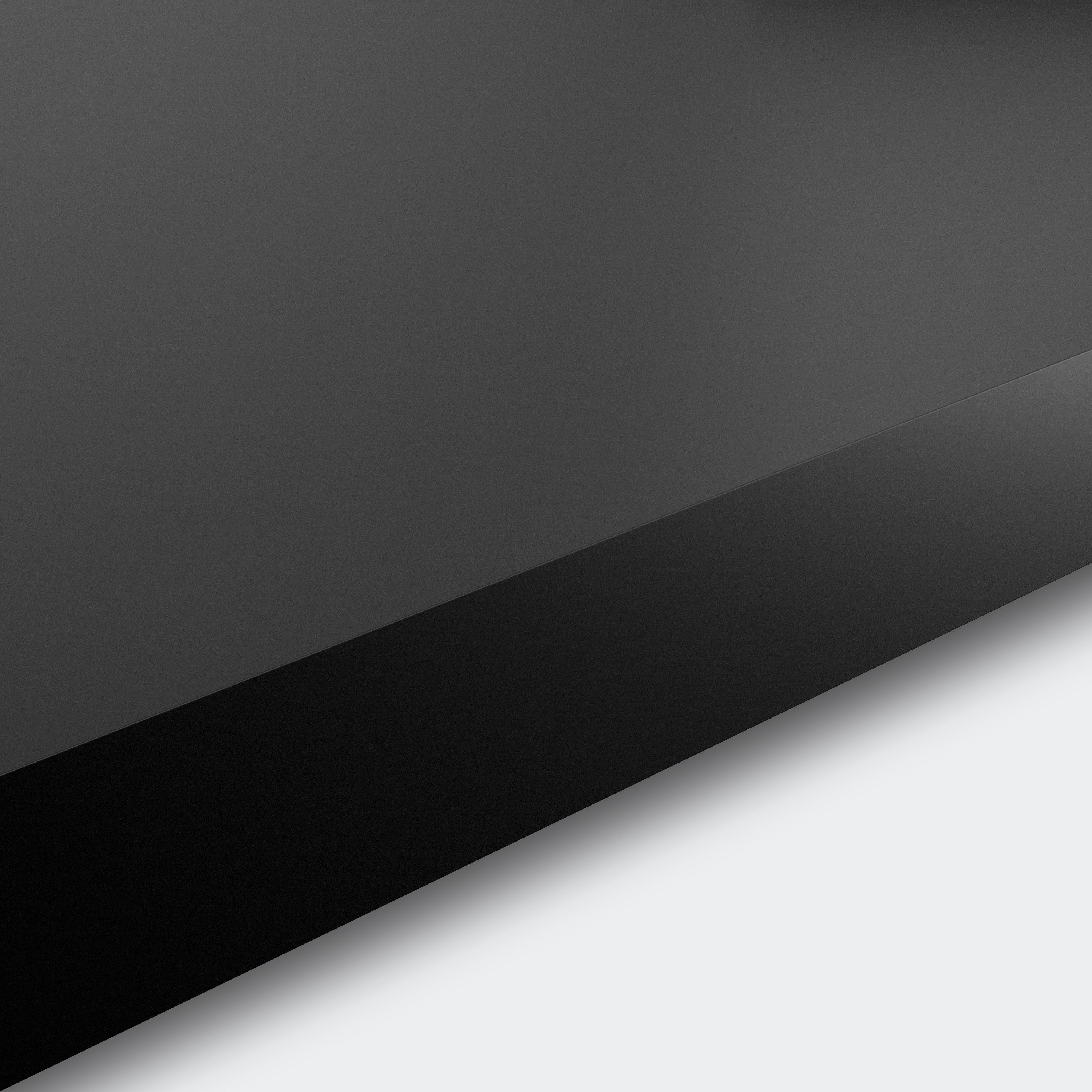 38mm Berberis Super matt Black Laminate & particle board Square edge