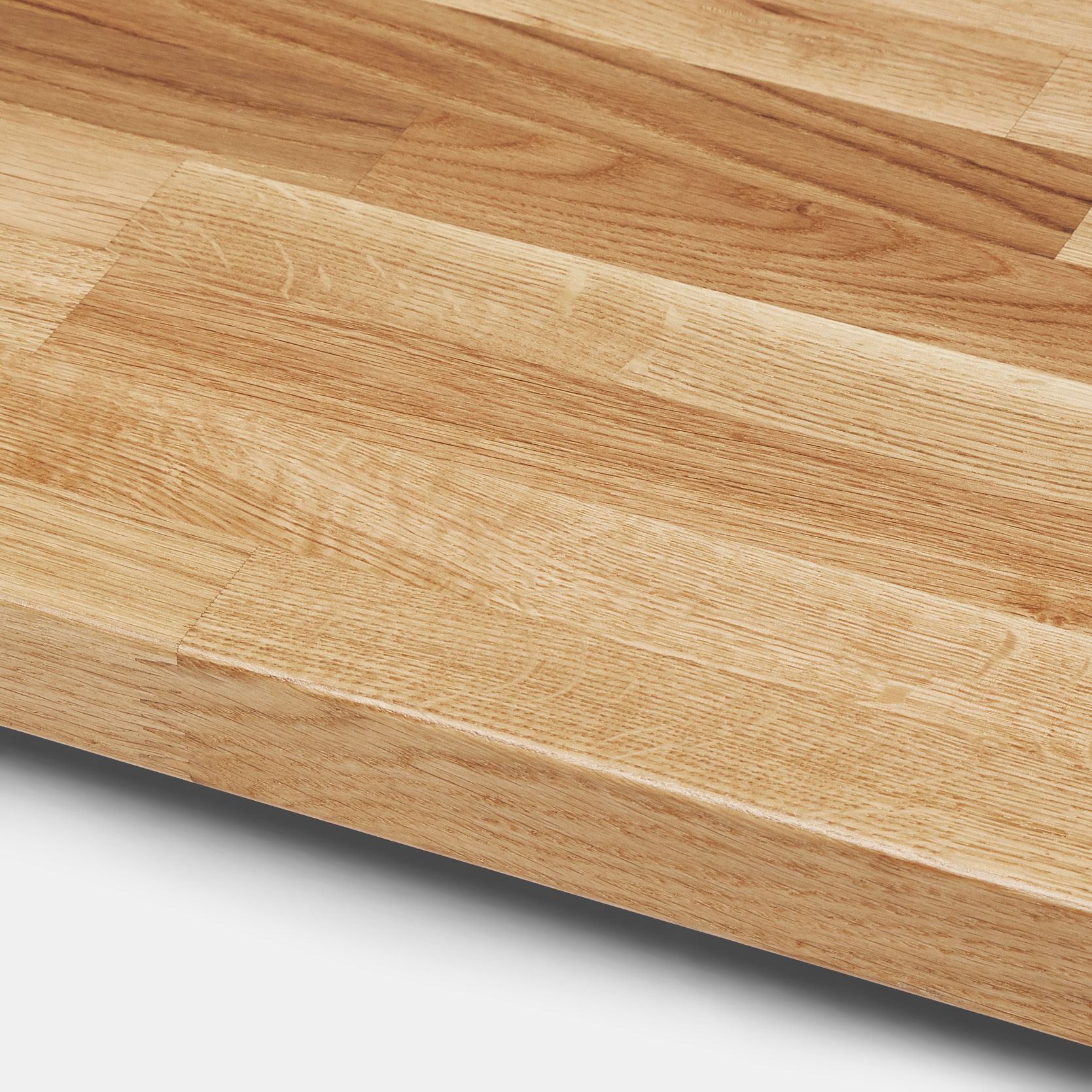 40mm Hinita Natural Solid oak Square edge Kitchen Island Worktop, (L)1800mm Departments DIY