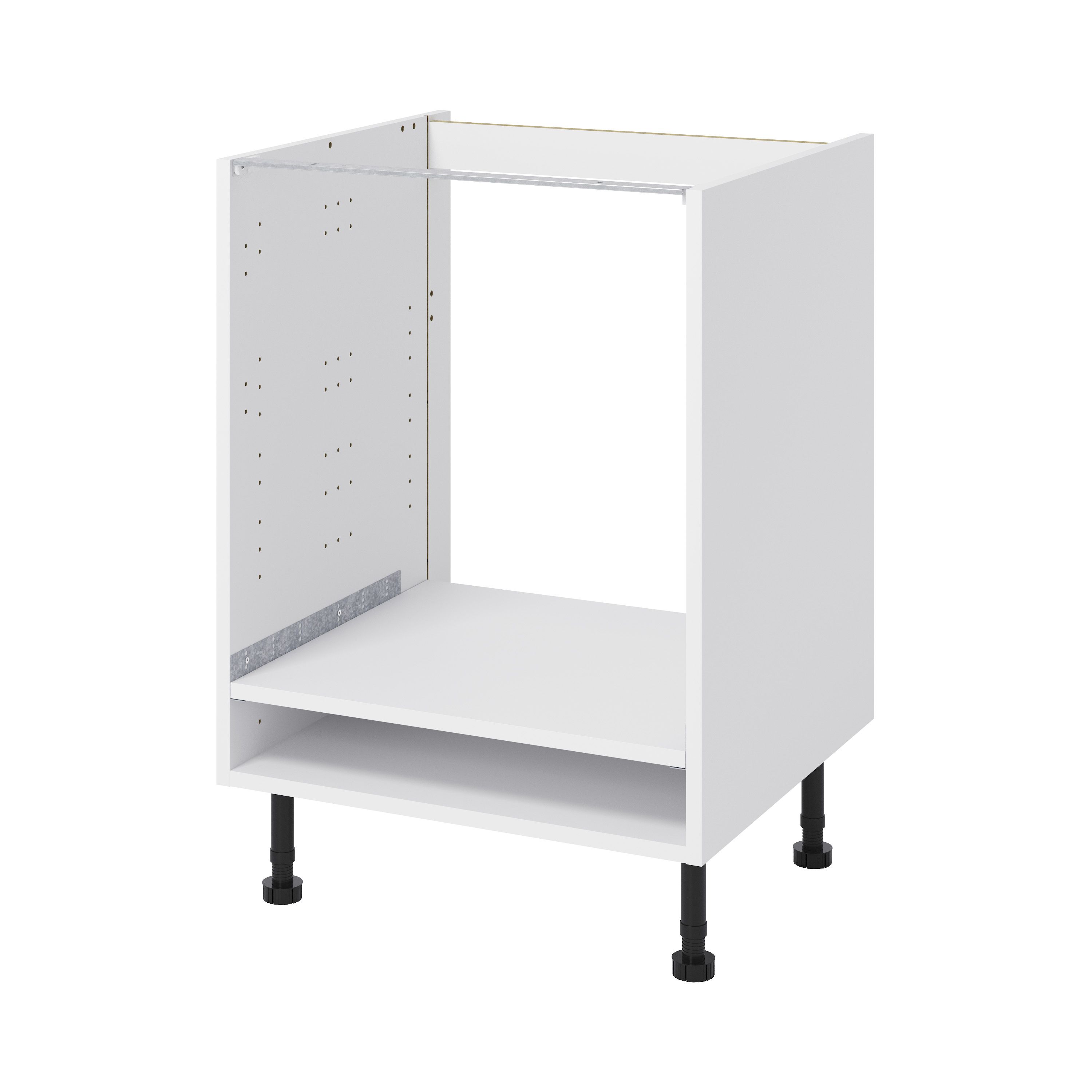 Goodhome Caraway White Oven Housing Base Cabinet W 600mm