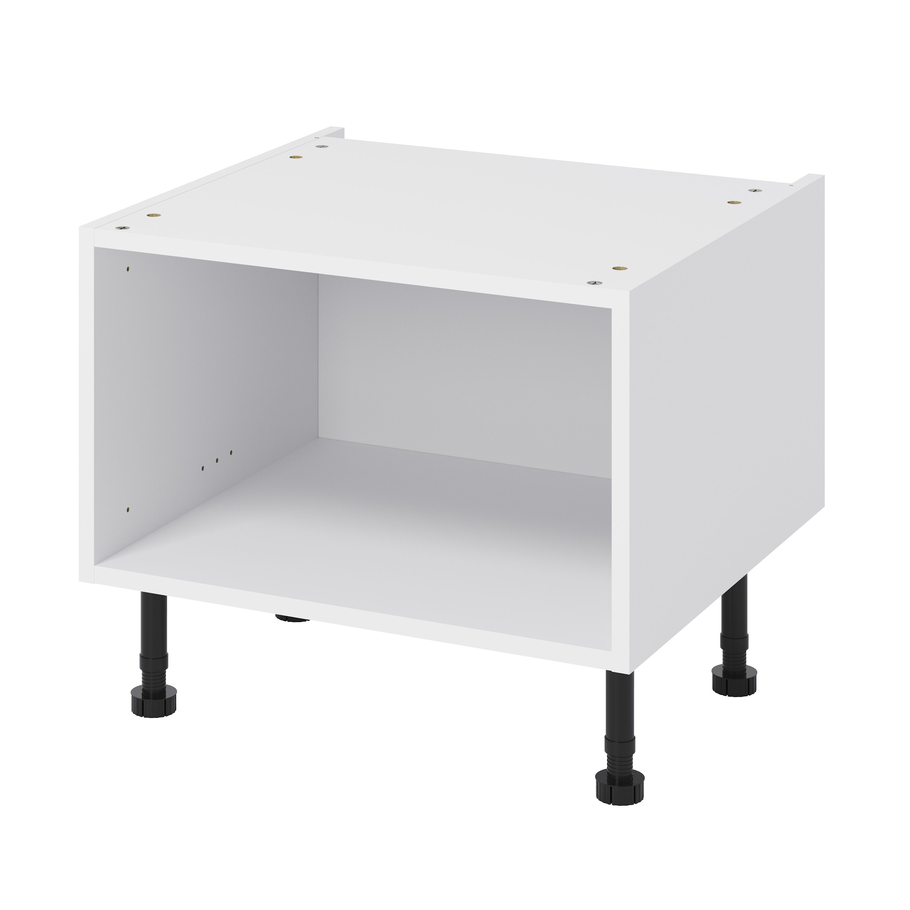 Goodhome Caraway White Half Height Base Cabinet W 600mm