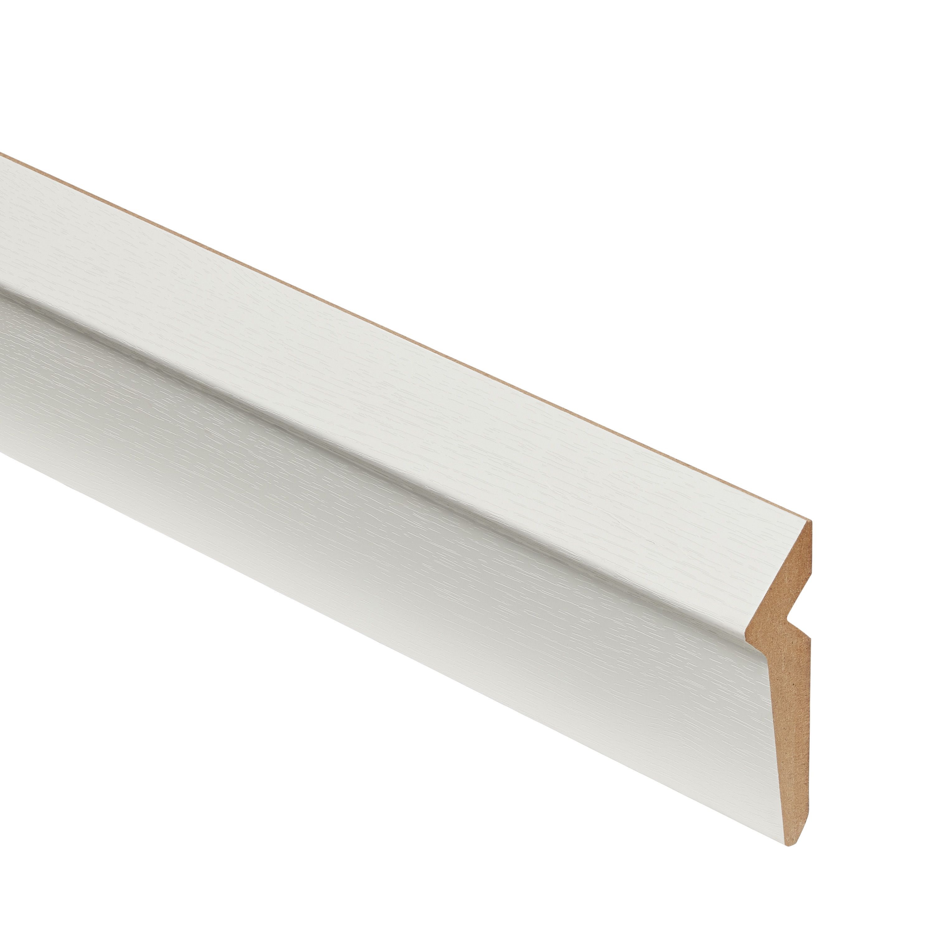 GoodHome Alpinia matt grey painted wood effect shaker Standard Cornice