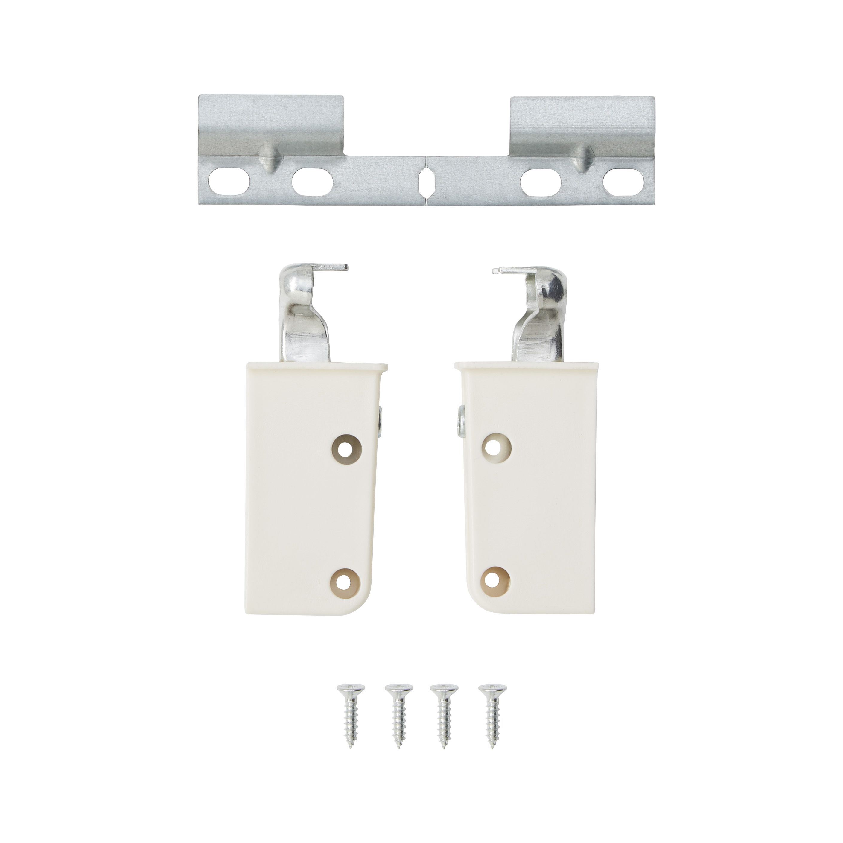Goodhome Cicely White Abs Metal Wall Hanging Bracket Support