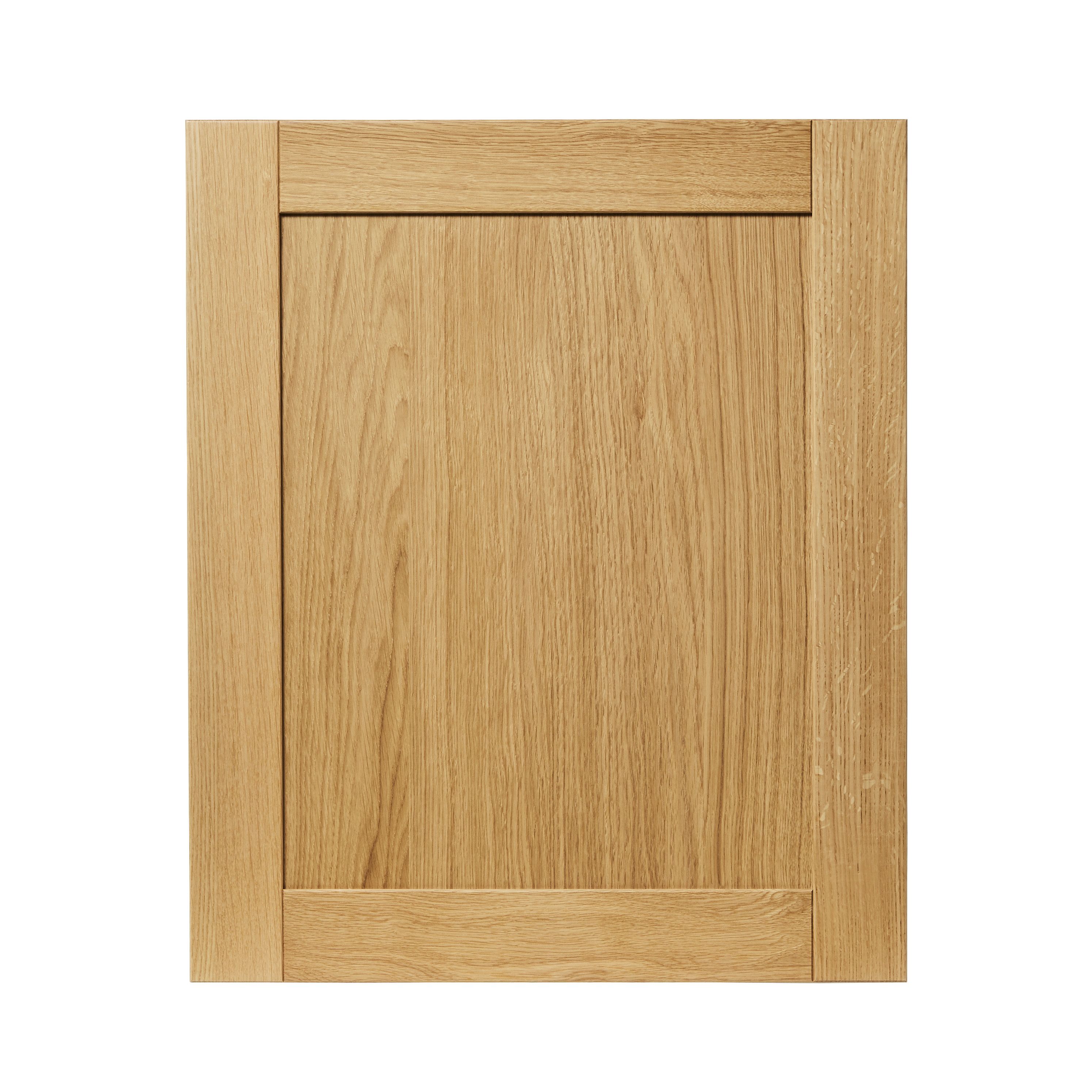 GoodHome Verbena Natural oak shaker Highline door (W)600mm
