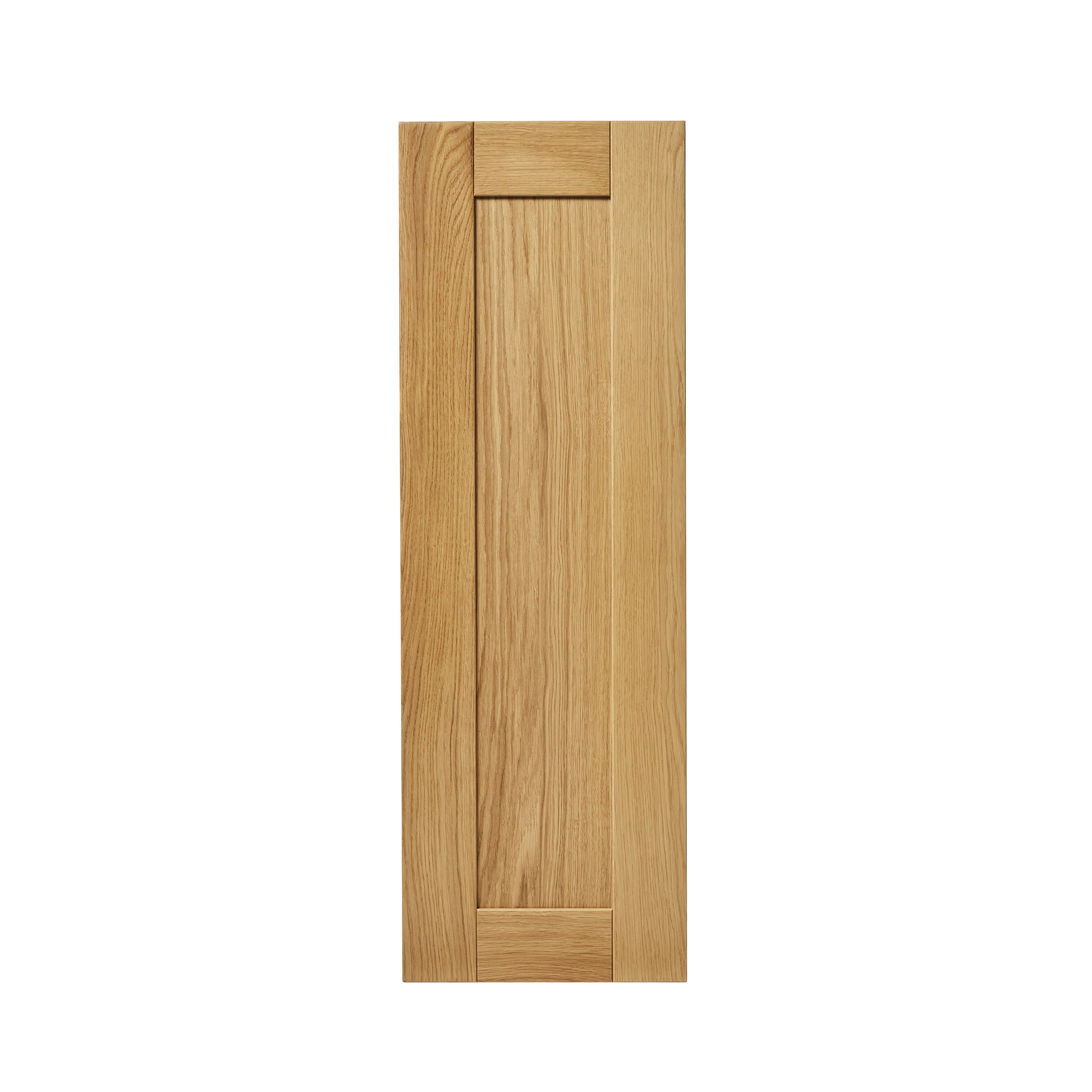 Goodhome Verbena Natural Oak Shaker Tall Wall Cabinet Door W