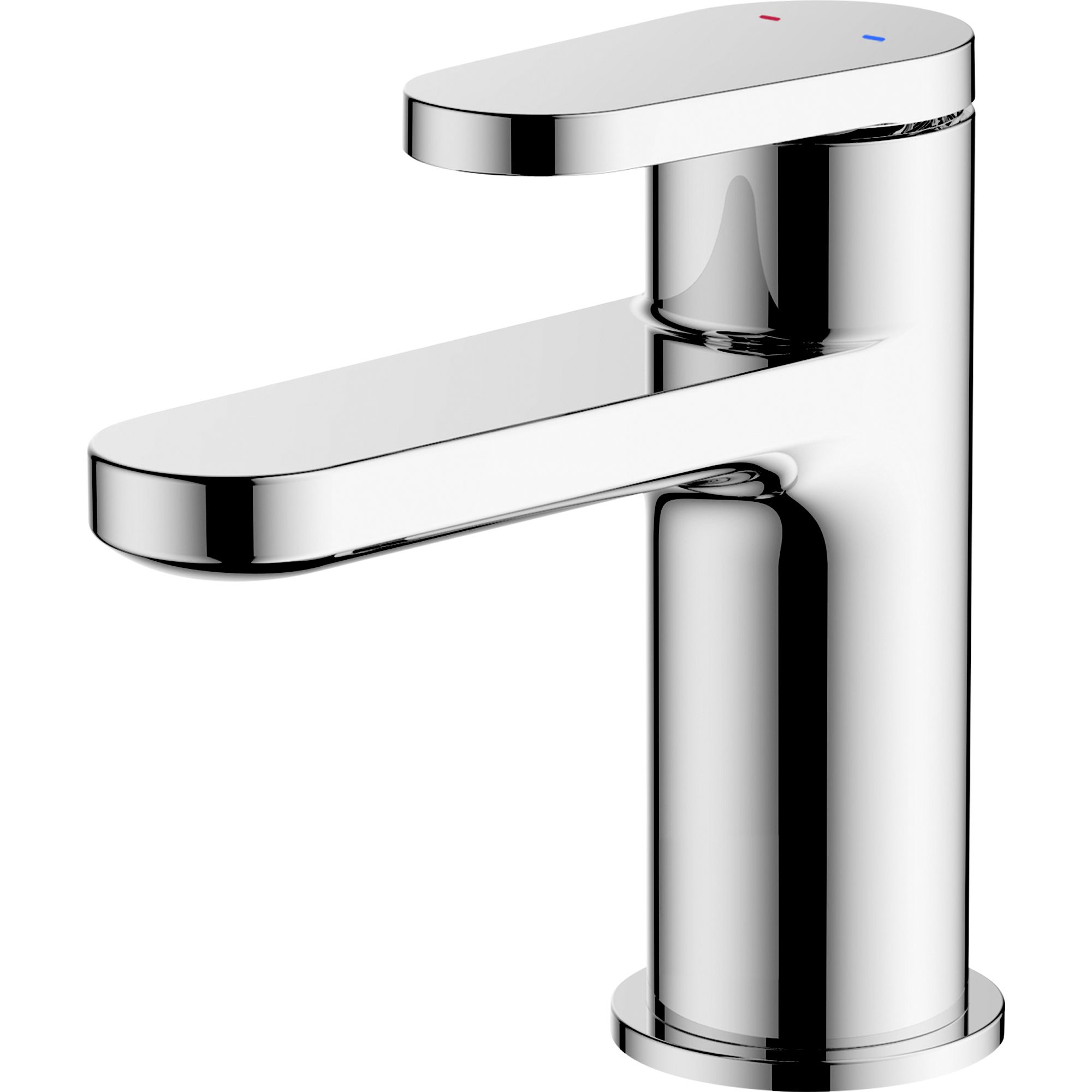 Goodhome Berrow 1 Lever Chrome Plated Contemporary Basin Mono Mixer Tap Departments Diy At Bandq 8626