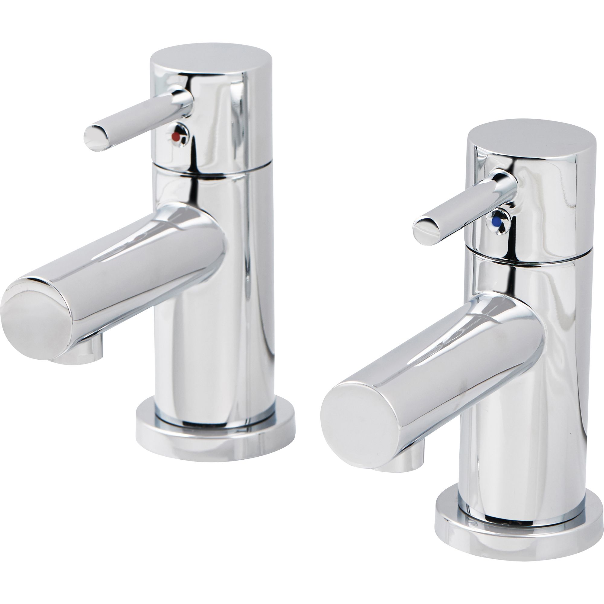 GoodHome Lazu Basin Pillar Tap Departments DIY at B&Q