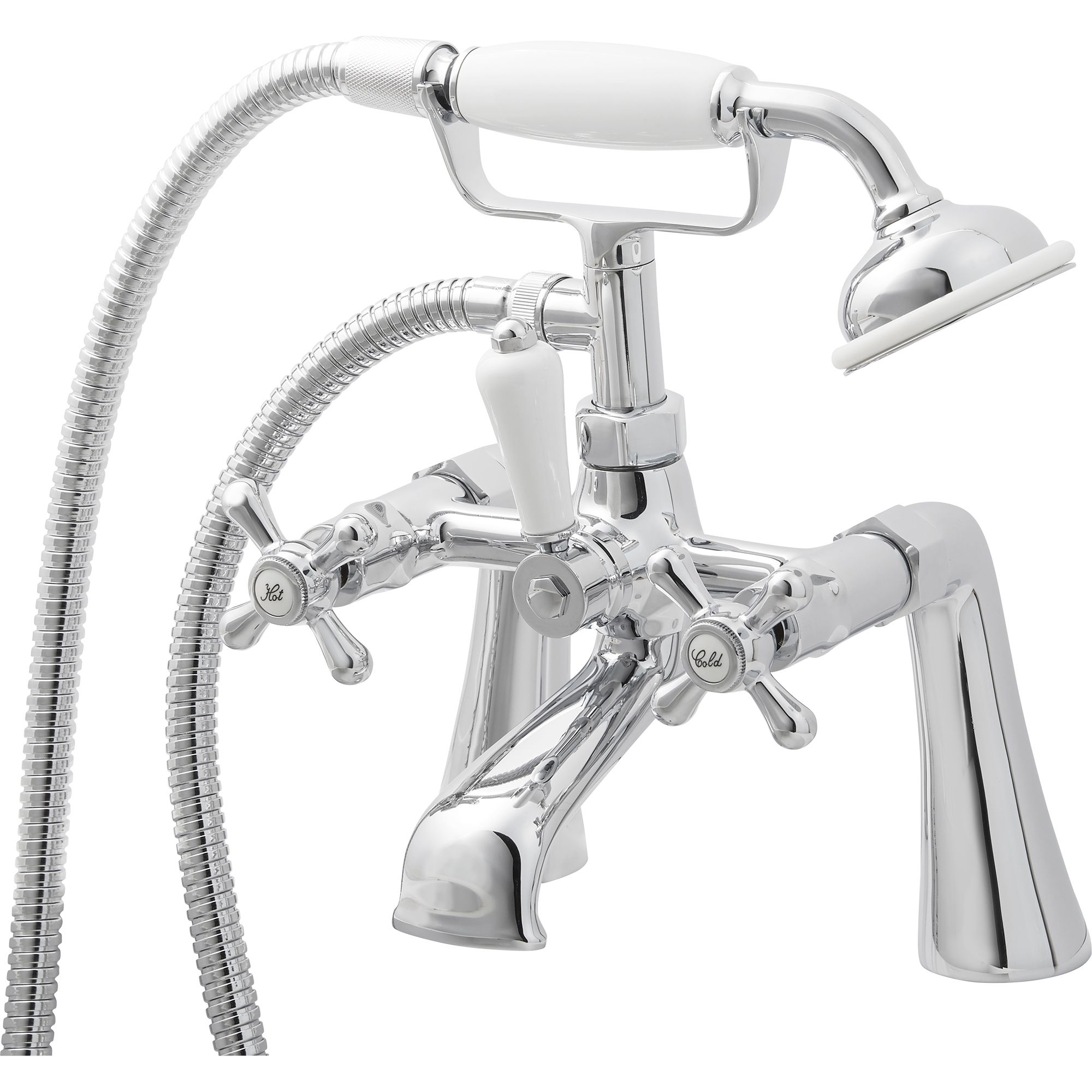 GoodHome Etel Chrome plated Bath shower mixer tap Departments DIY