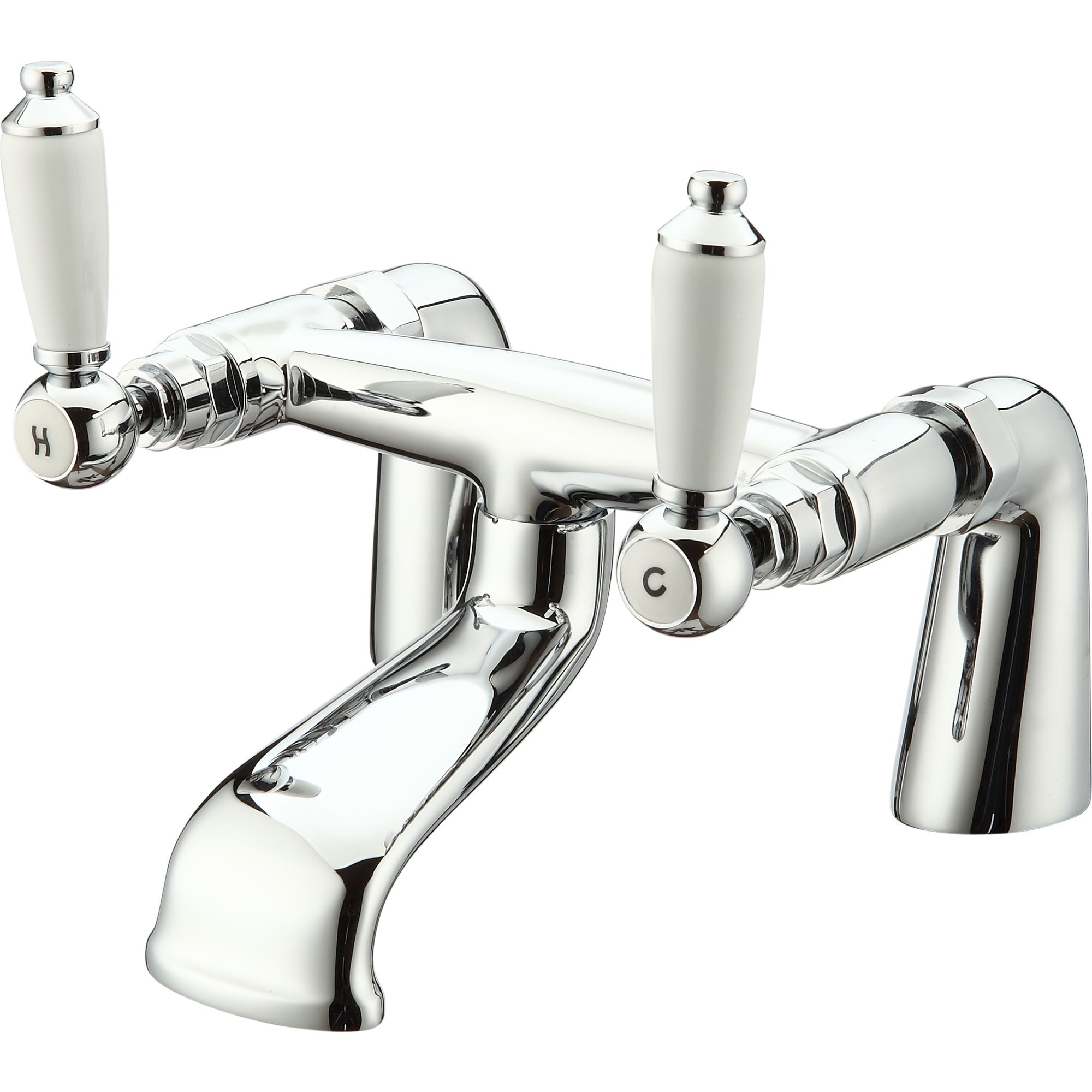 Cooke & Lewis Brean Chrome plated Bath Mixer Tap Departments DIY at B&Q