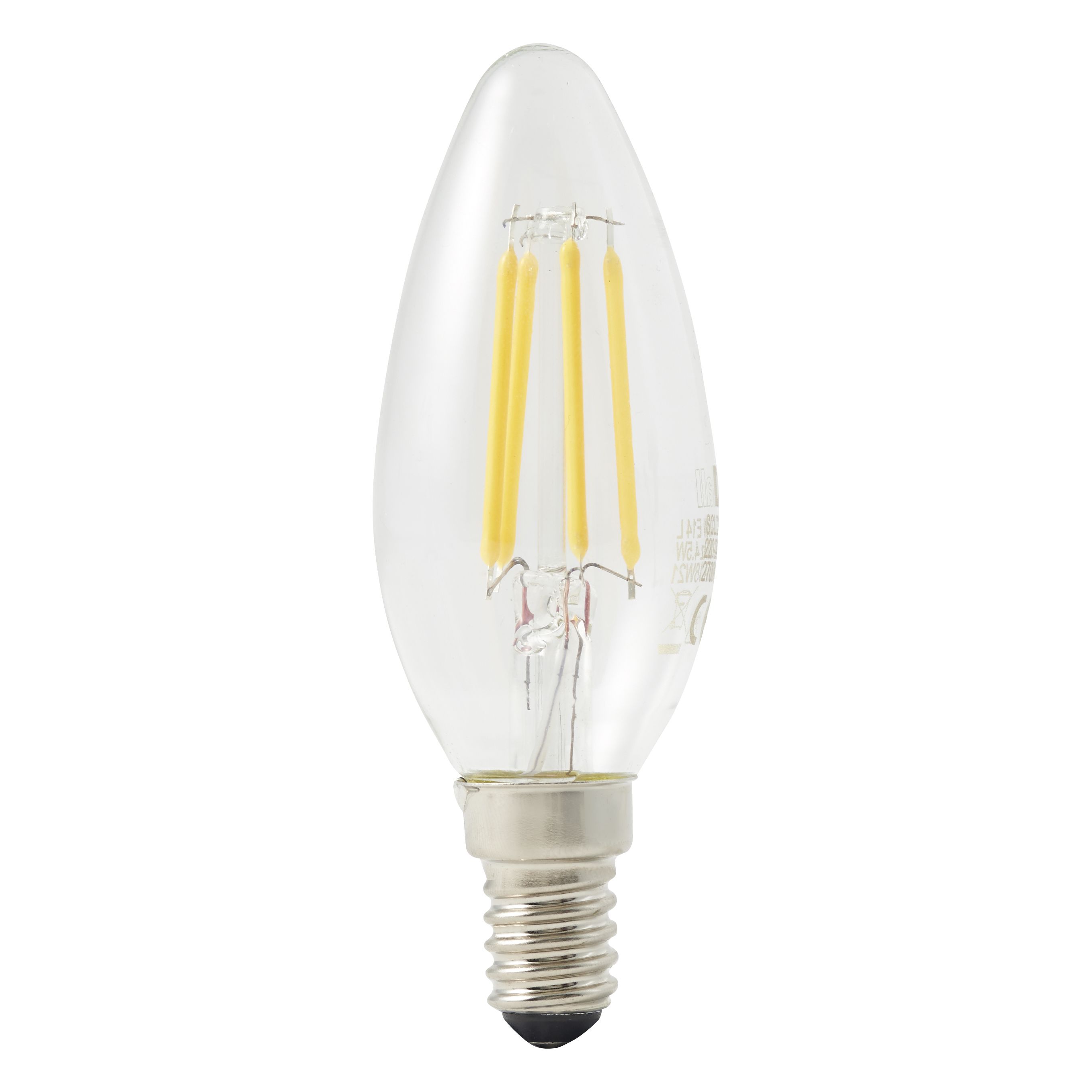 Diall E14 4W 470lm Candle Warm White LED Light Bulb | Departments | DIY ...