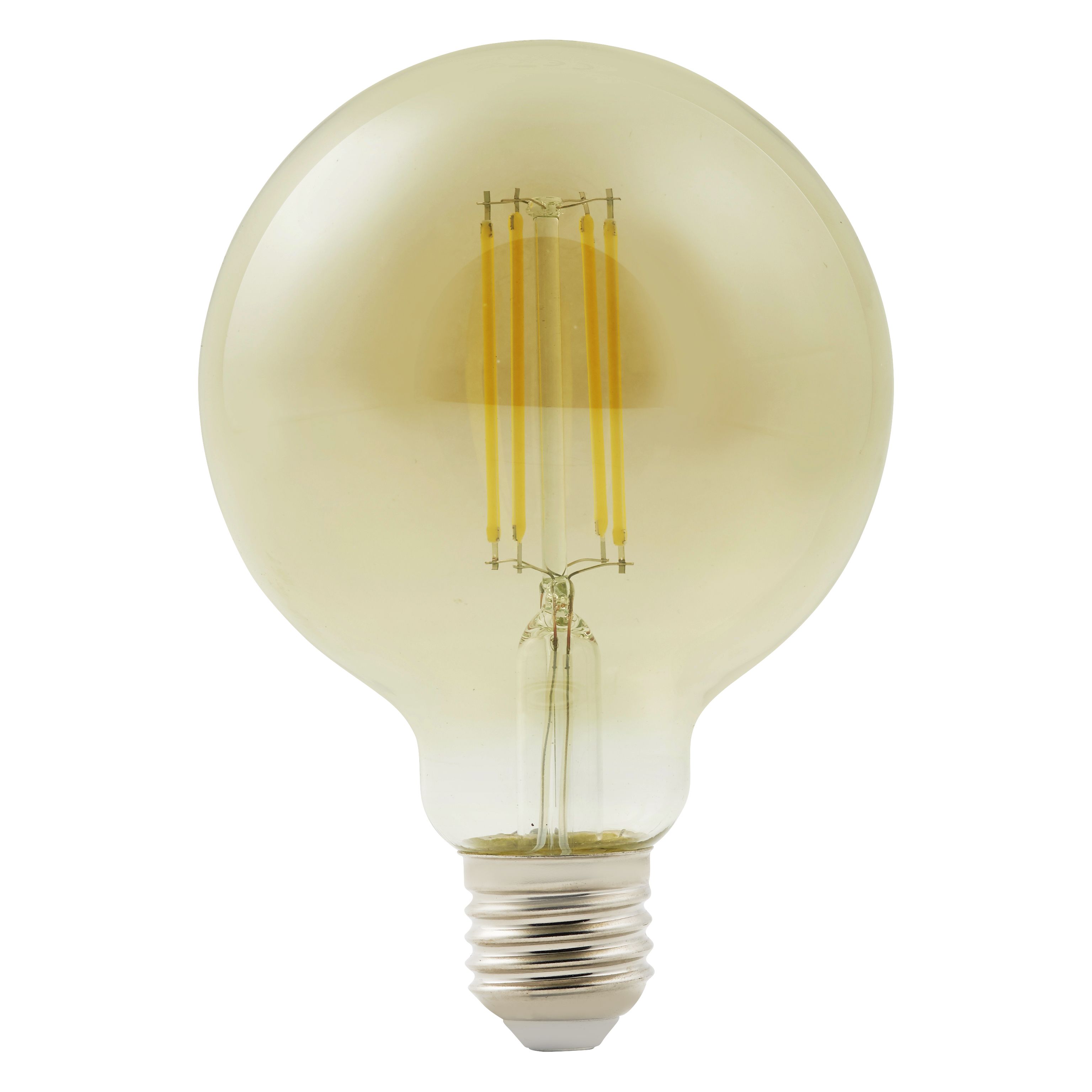 Diall E27 9W 806lm Globe Neutral White LED Filament Light Bulb ...