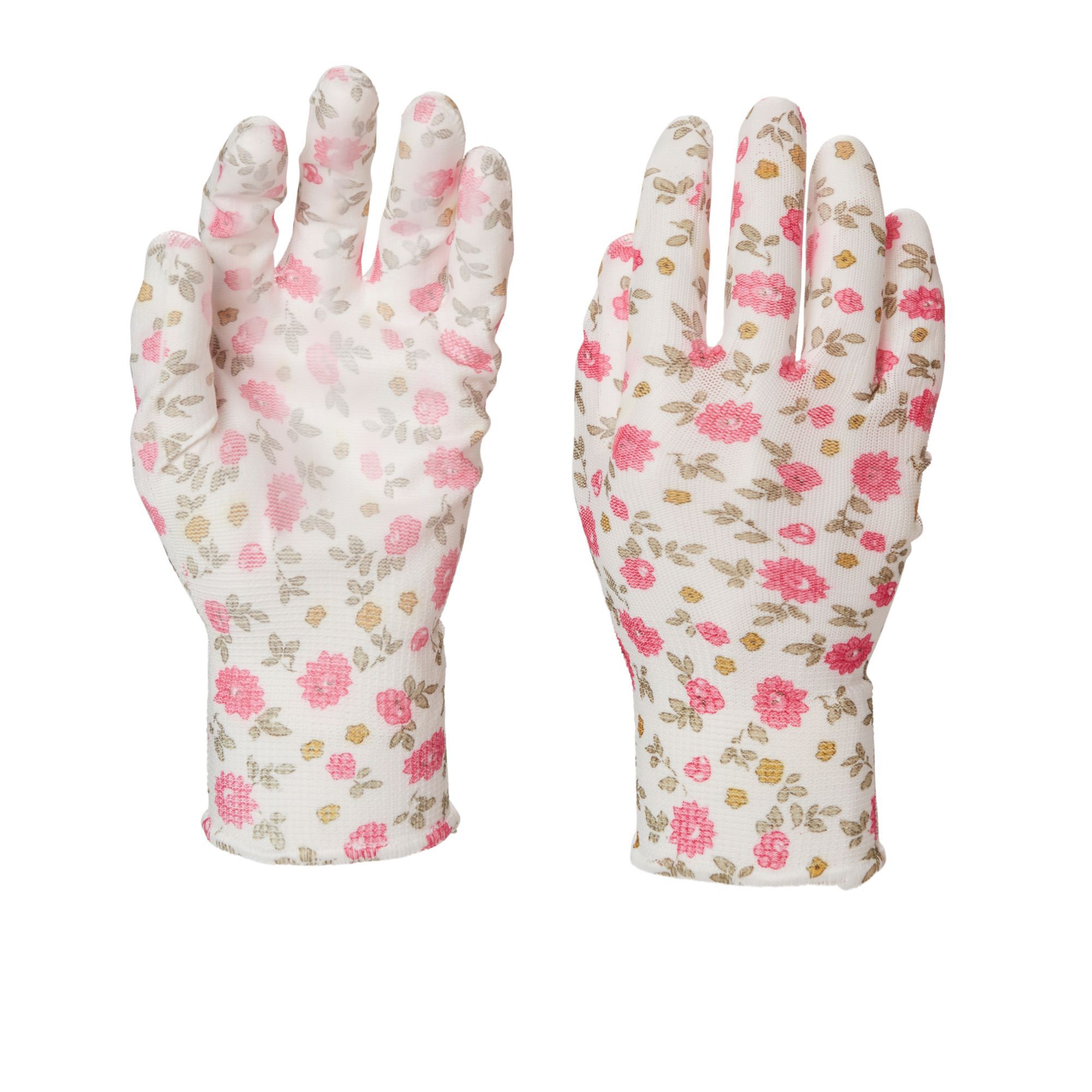 Verve Polyester (PES) Pink Gardening gloves, Medium Departments DIY