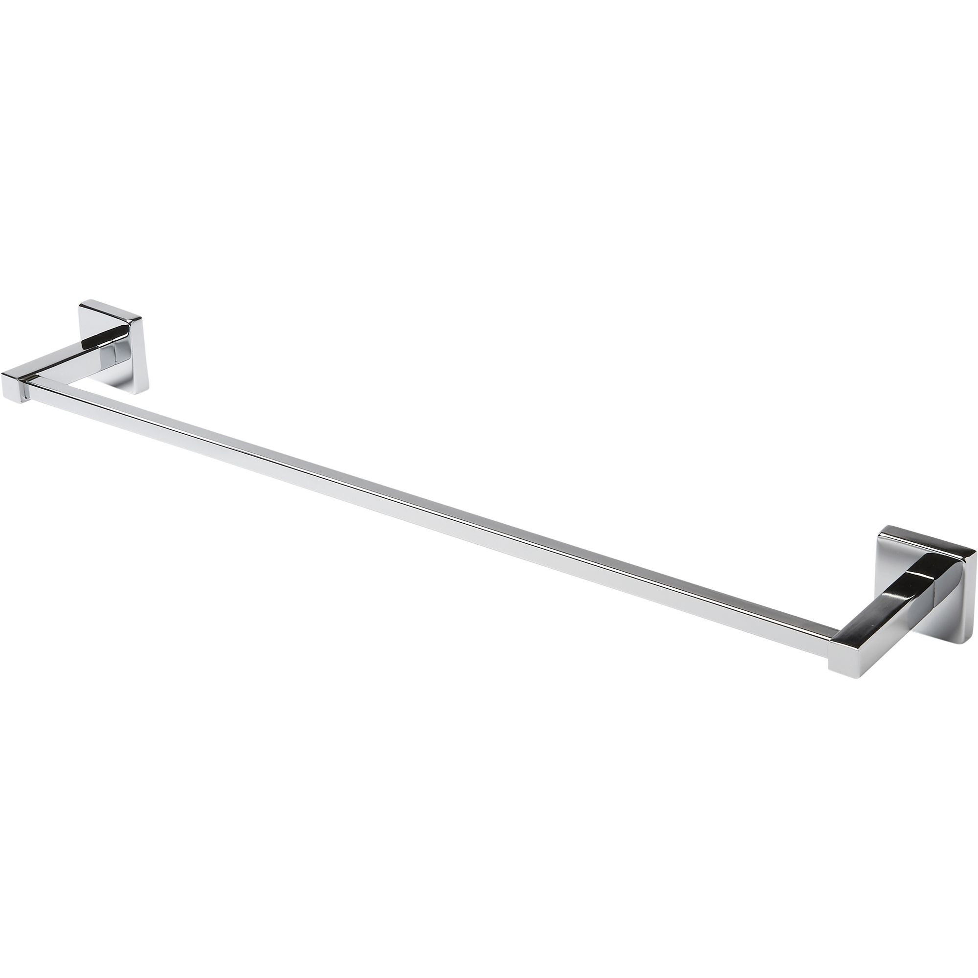 GoodHome Alessano Wall mounted Chrome Plated Towel rail, (W)635mm