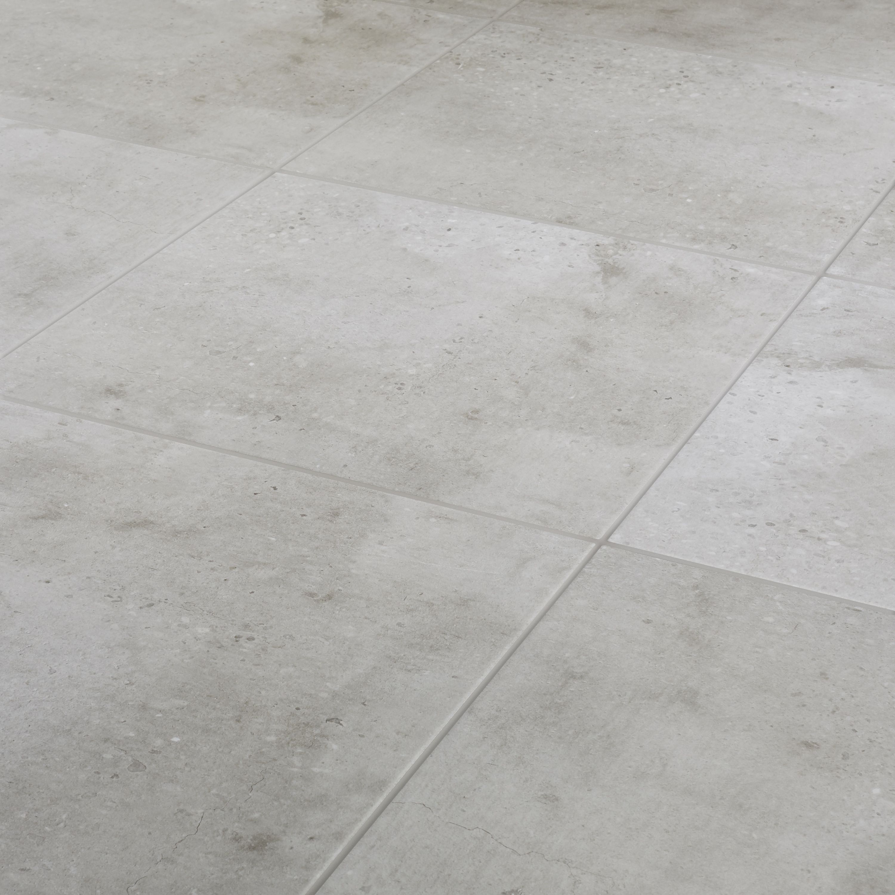 Reclaimed Grey Matt Concrete Effect Porcelain Floor Tile Pack Of 7 L 450mm W 450mm Departments Diy At B Q