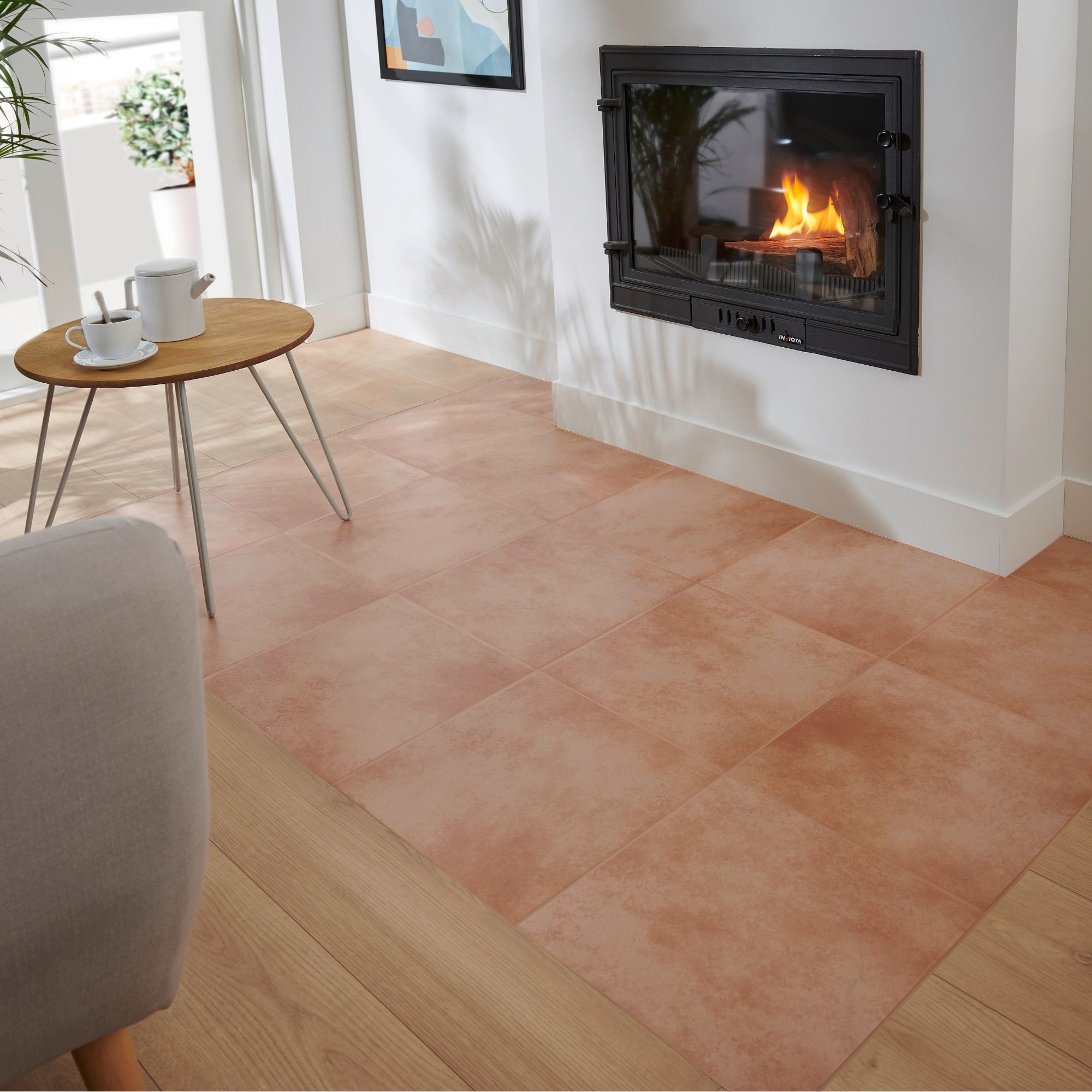 Cotto Terracotta Satin Terracotta effect Ceramic Floor ...