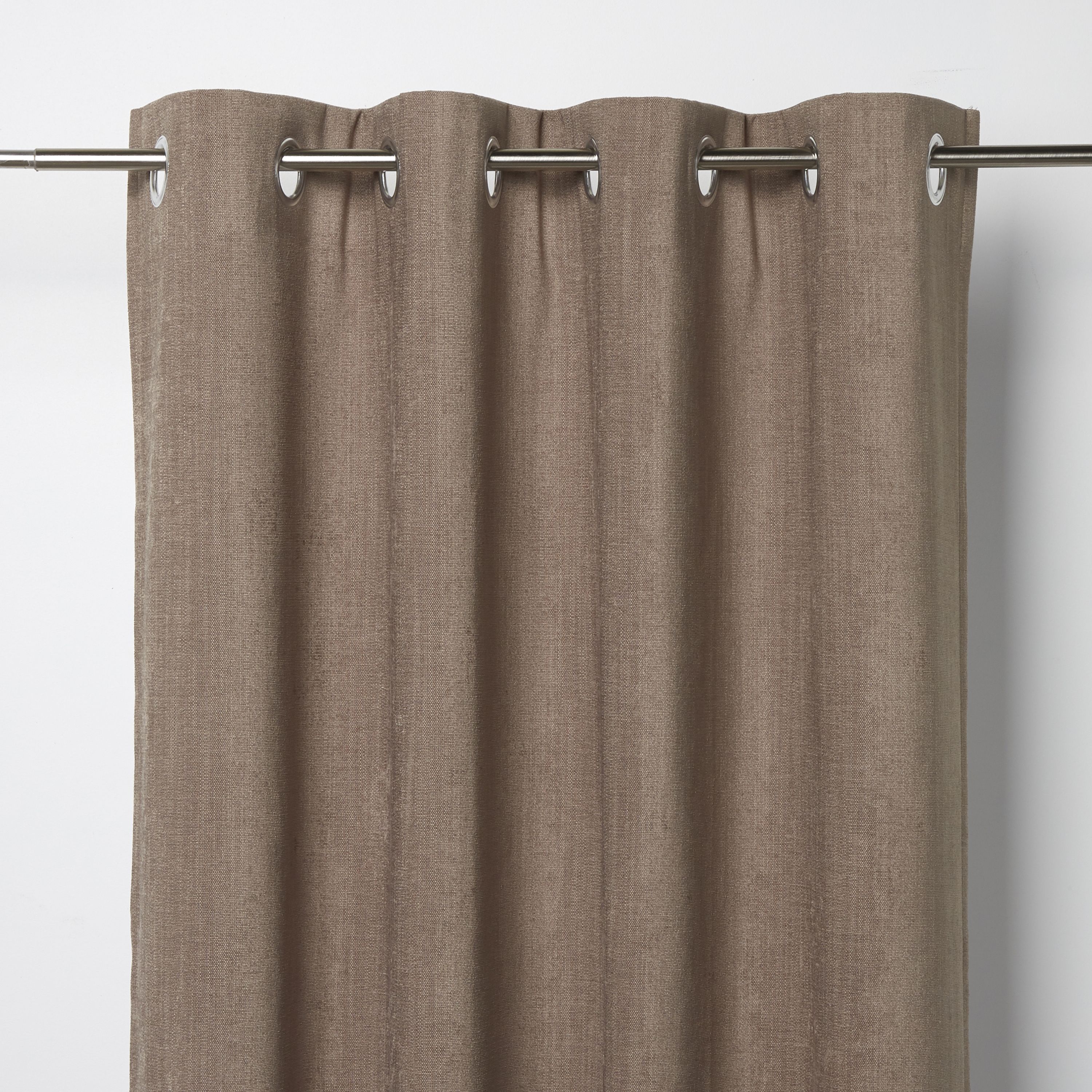 Pahea Brown Chenille Blackout Eyelet Curtain W 167cm L 228cm