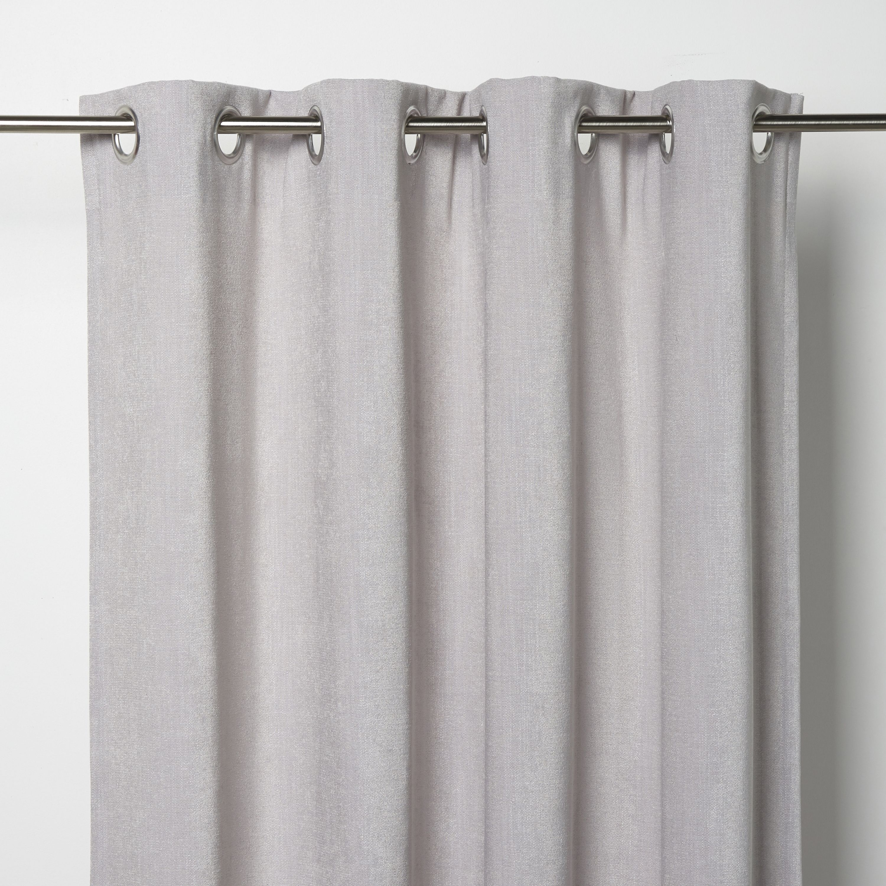 Pahea Grey Chenille Unlined Eyelet Curtain W 117cm L 137cm