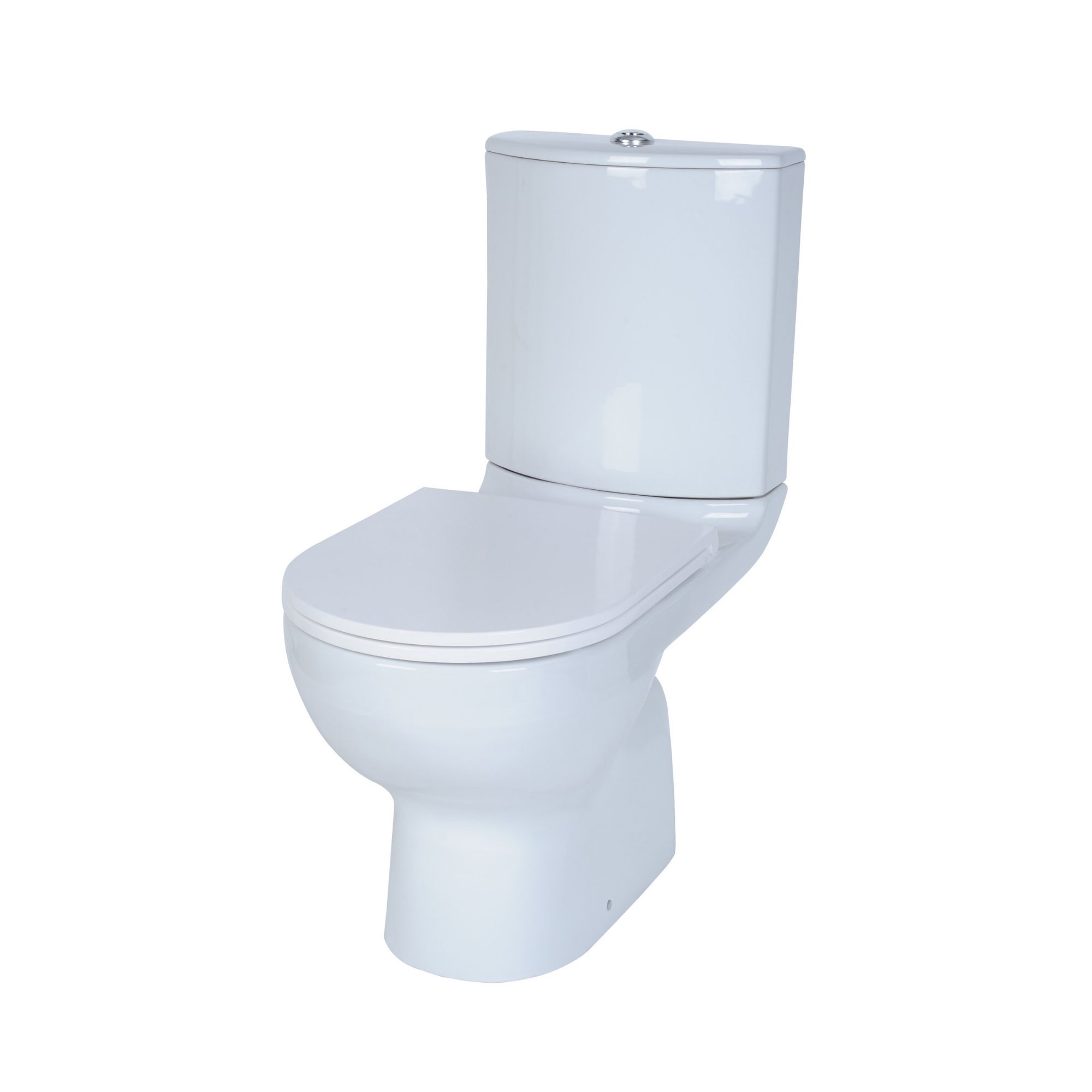 Goodhome Cavally Close Coupled Rimless Toilet With Soft Close Seat