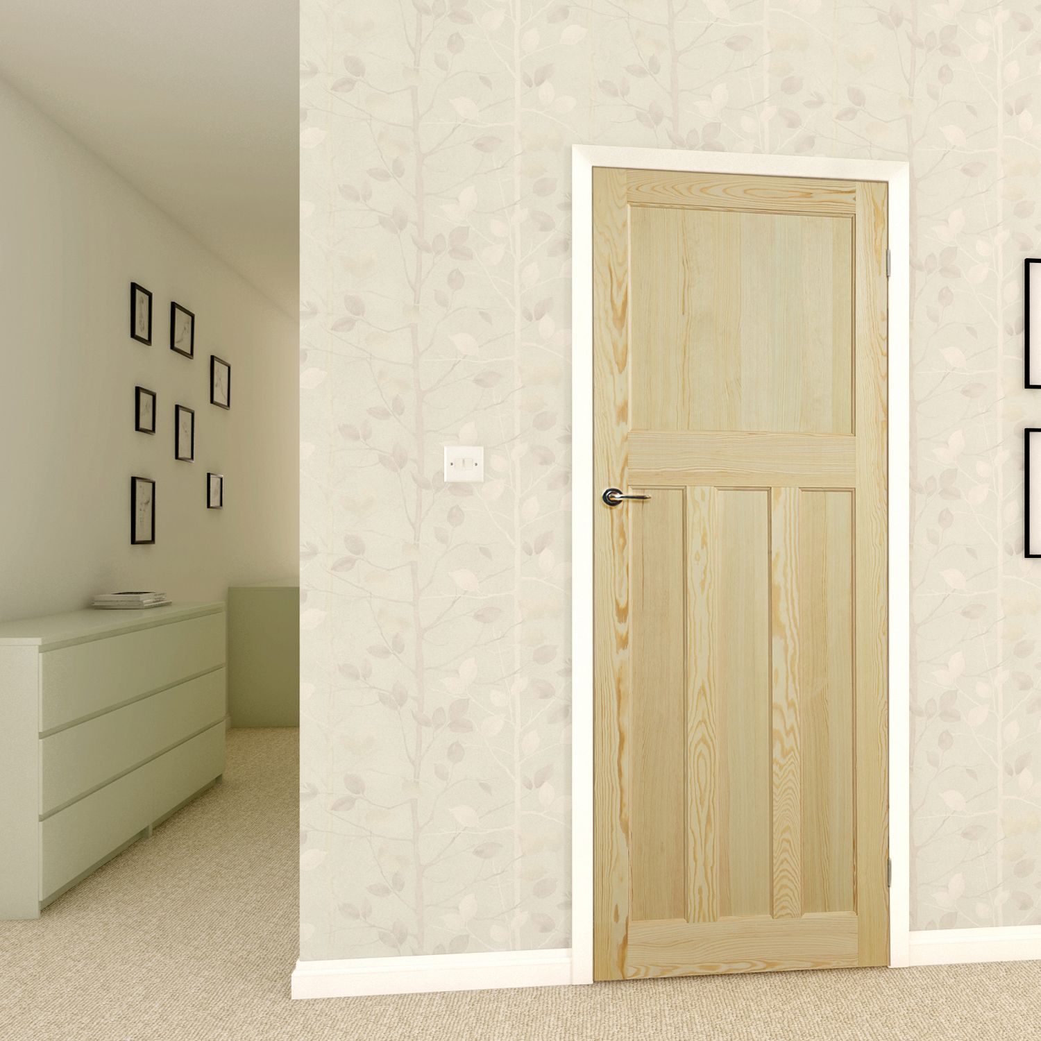 Traditional Clear Pine Internal Door, (H)1981mm (W)838mm | Departments ...