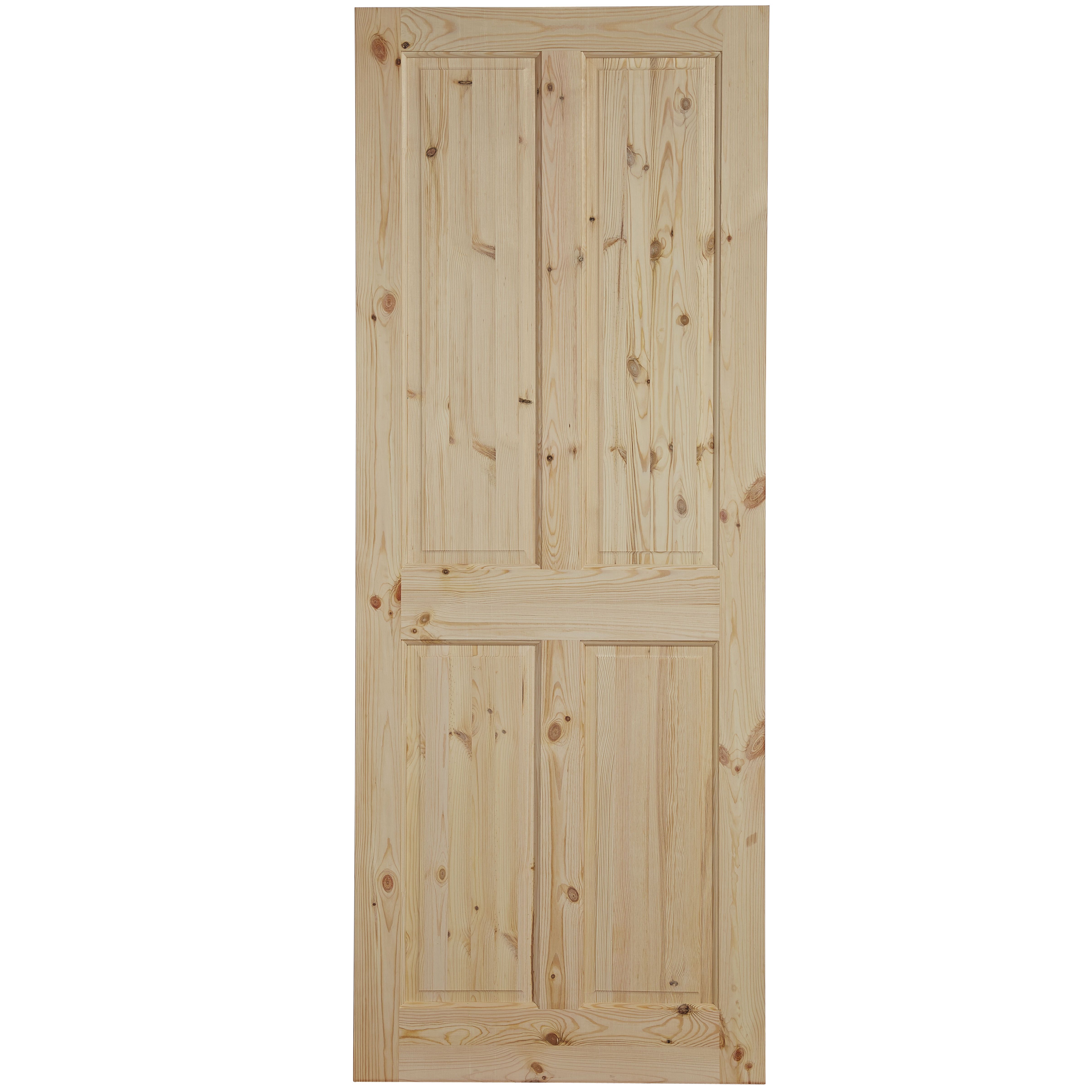 4 Panel Knotty Pine Lh Rh Internal Door H 1981mm W 762mm Departments Diy At B Q