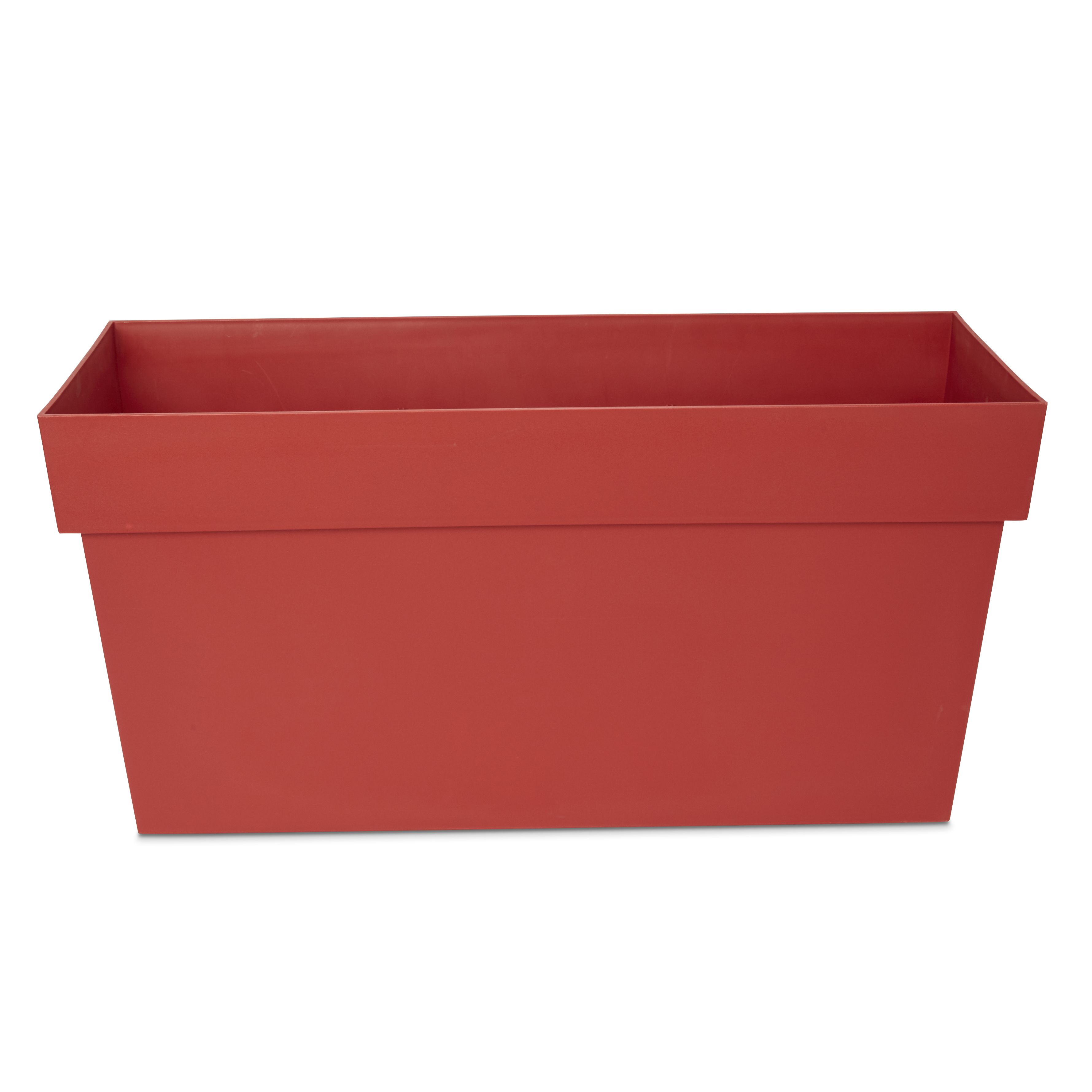 Nurgul Red Plastic Rectangular Trough 30cm Departments DIY at B&Q