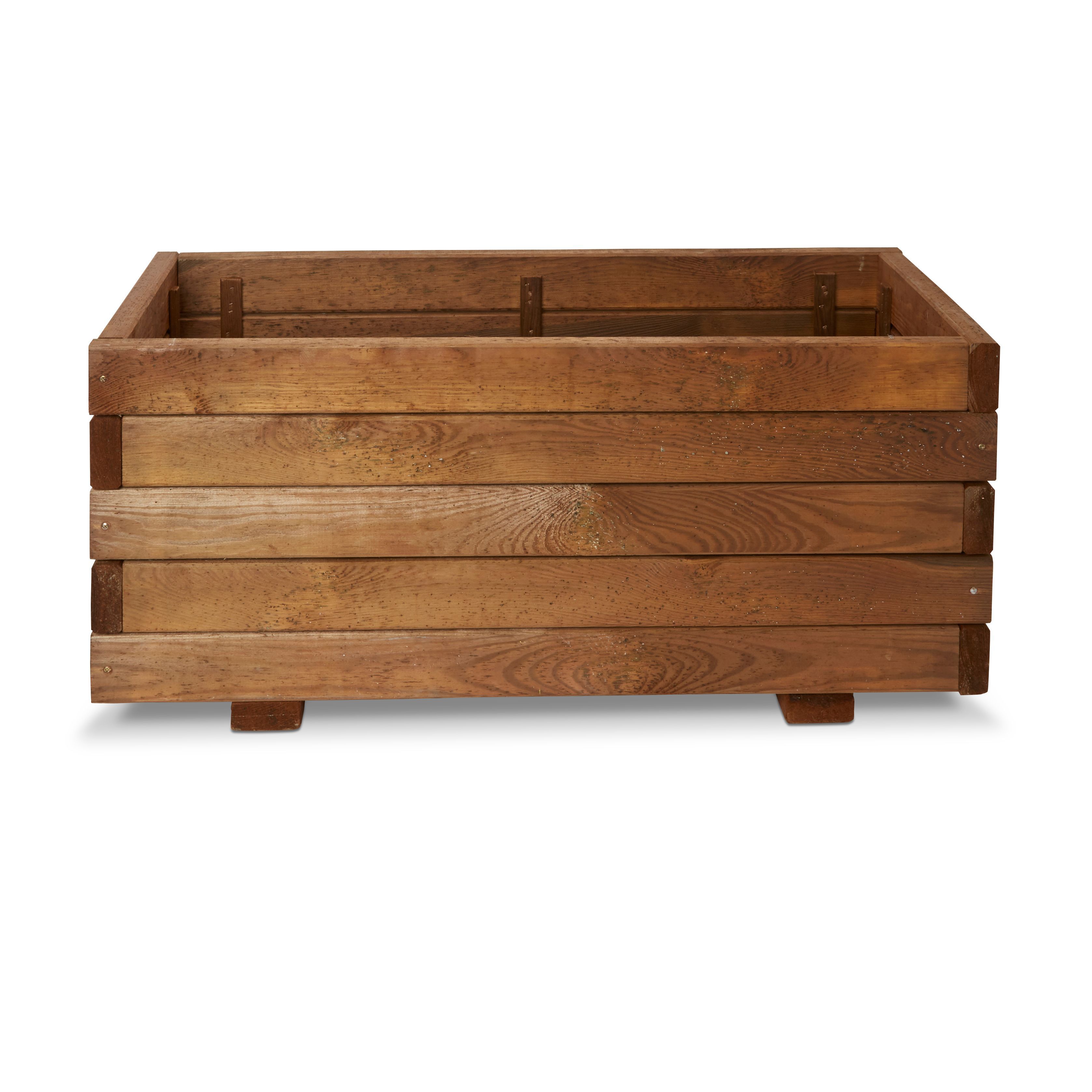 bopha wooden rectangular trough 40cm departments diy