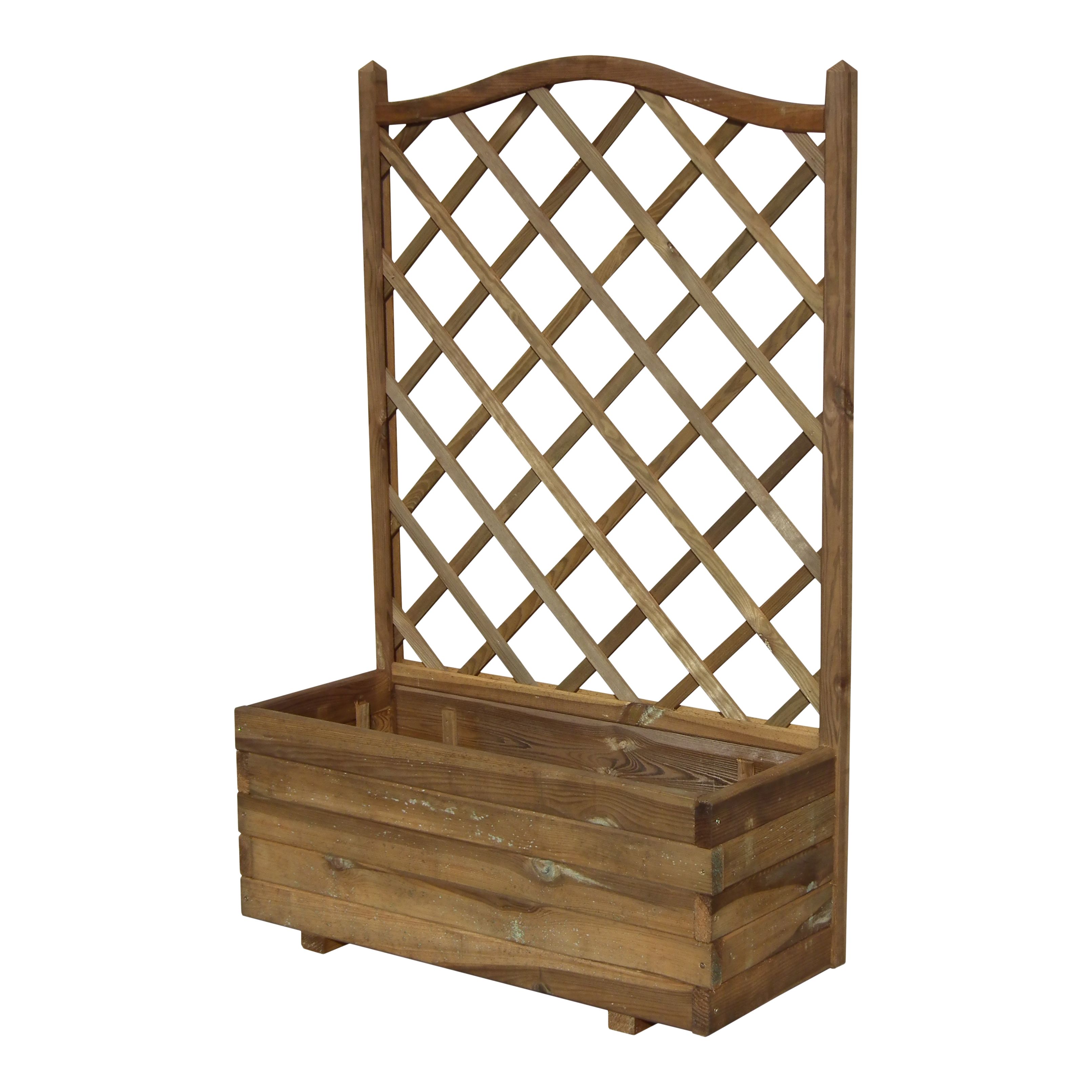 Bopha Rectangular Wooden Trough with trellis (H)1400mm 