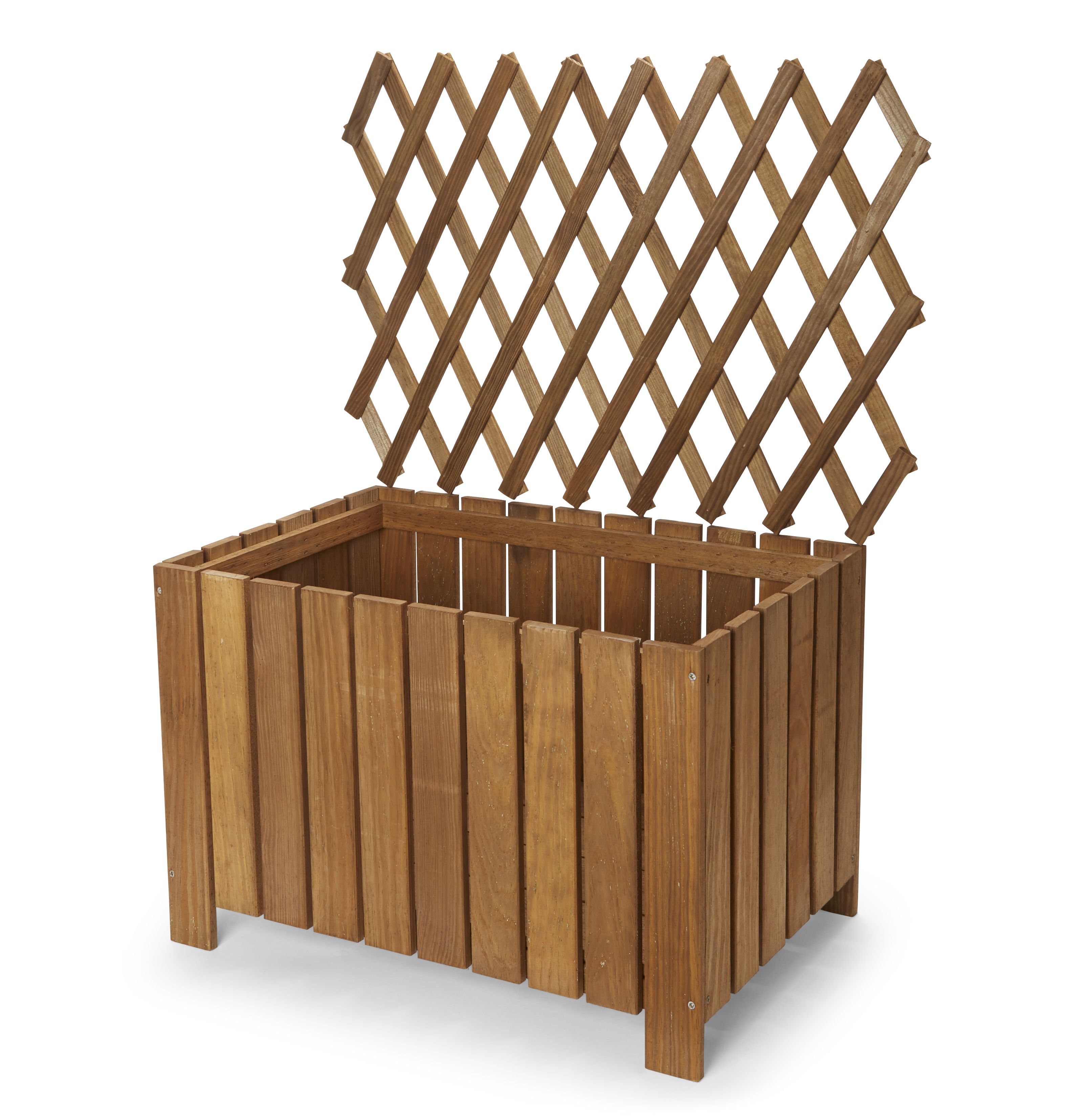 Bopha Rectangular Wooden Trough with trellis (H)1000mm 