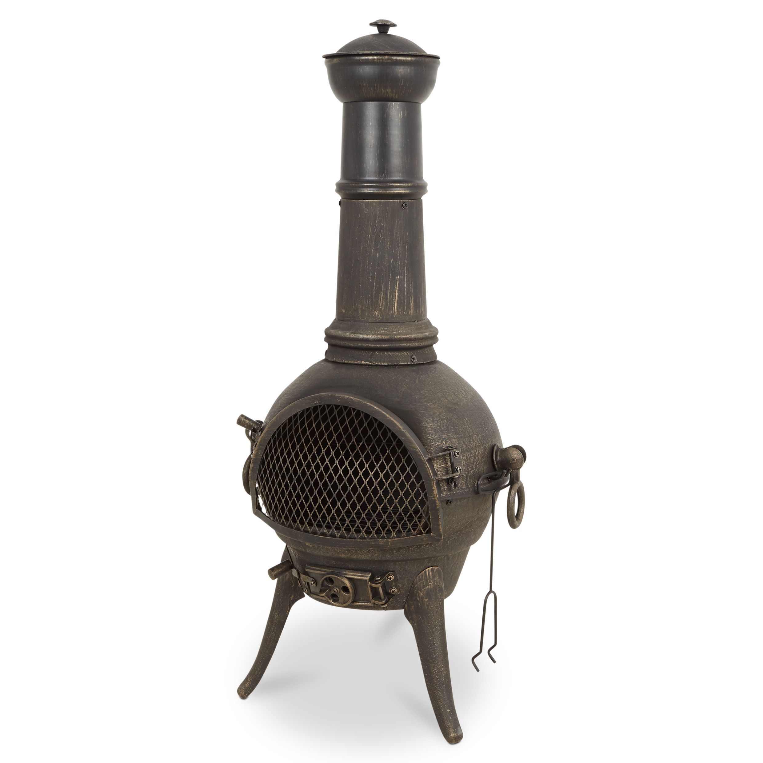 Blooma Etinas Steel Chiminea | Departments | DIY at B&Q