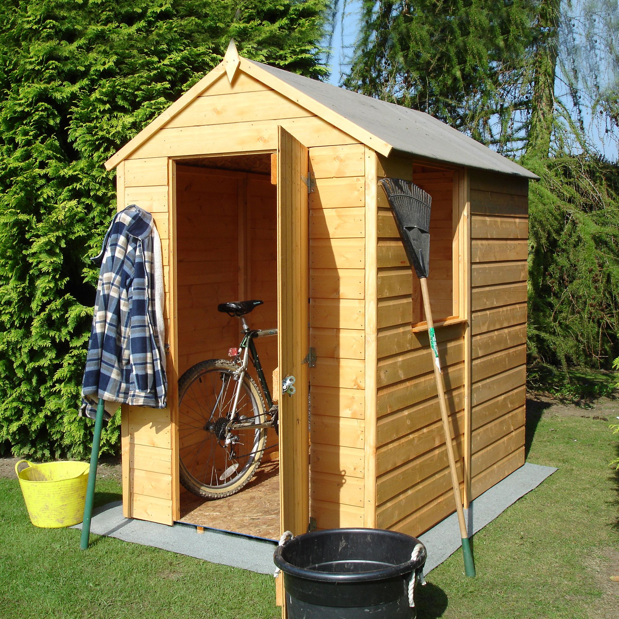 6x4 Apex roof Shiplap Wooden Shed Departments DIY at B&amp;Q