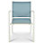 GoodHome Bacopia Metal Blue Chair