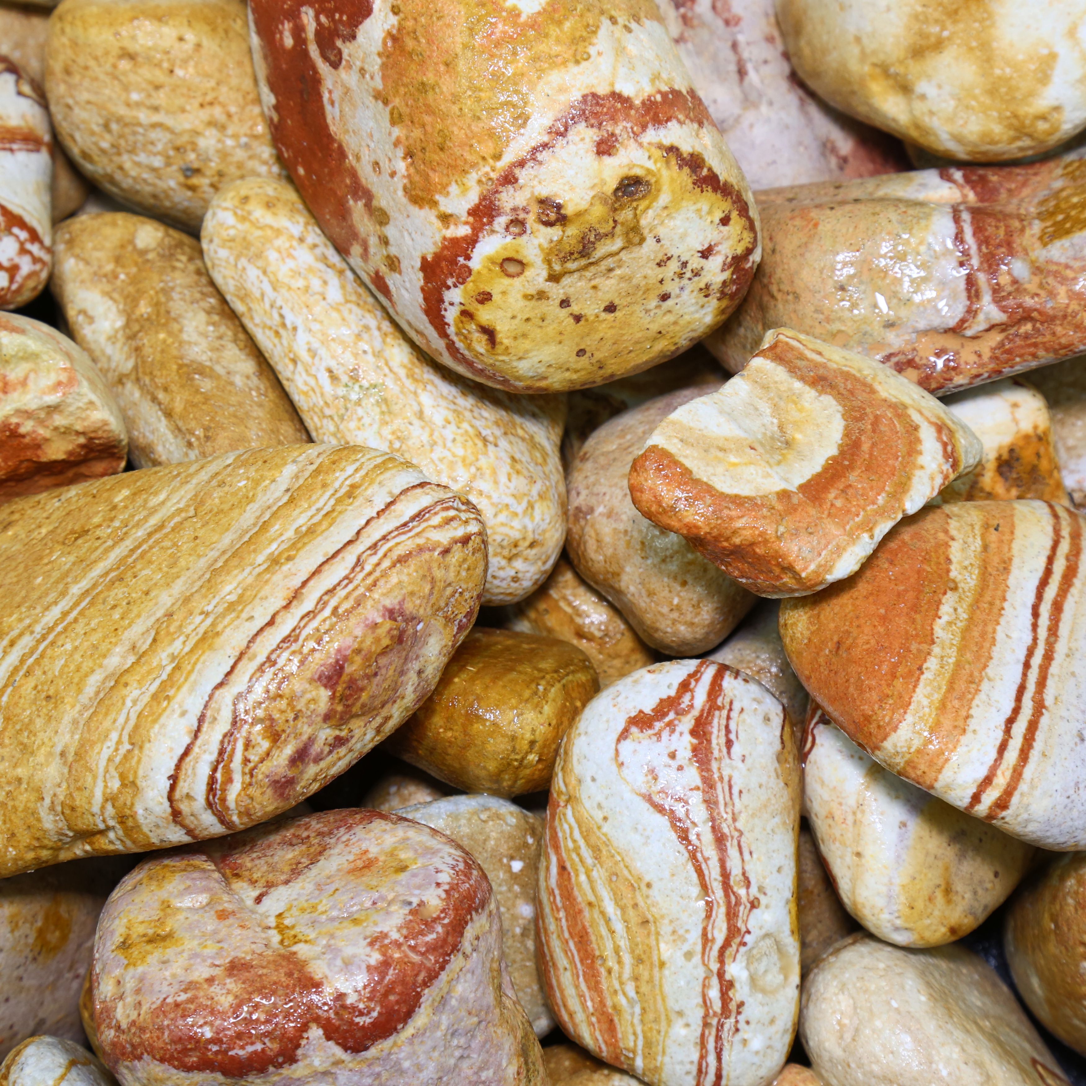 Blooma Multicolour 30-50mm Stone Pebbles, 22.5kg Bag | Departments ...