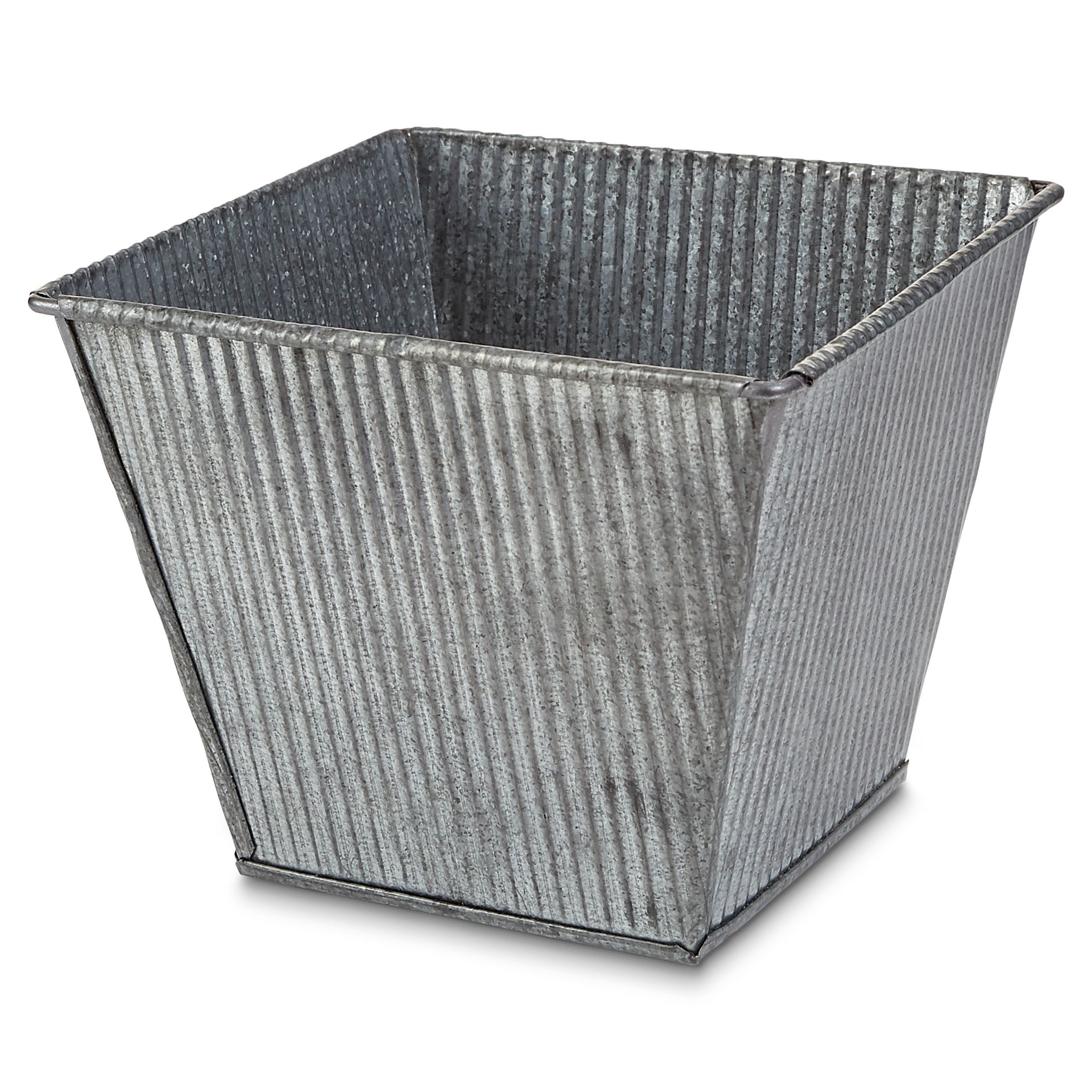 Rural Square Metal Planter (H)130mm (L)160mm Departments DIY at B&Q