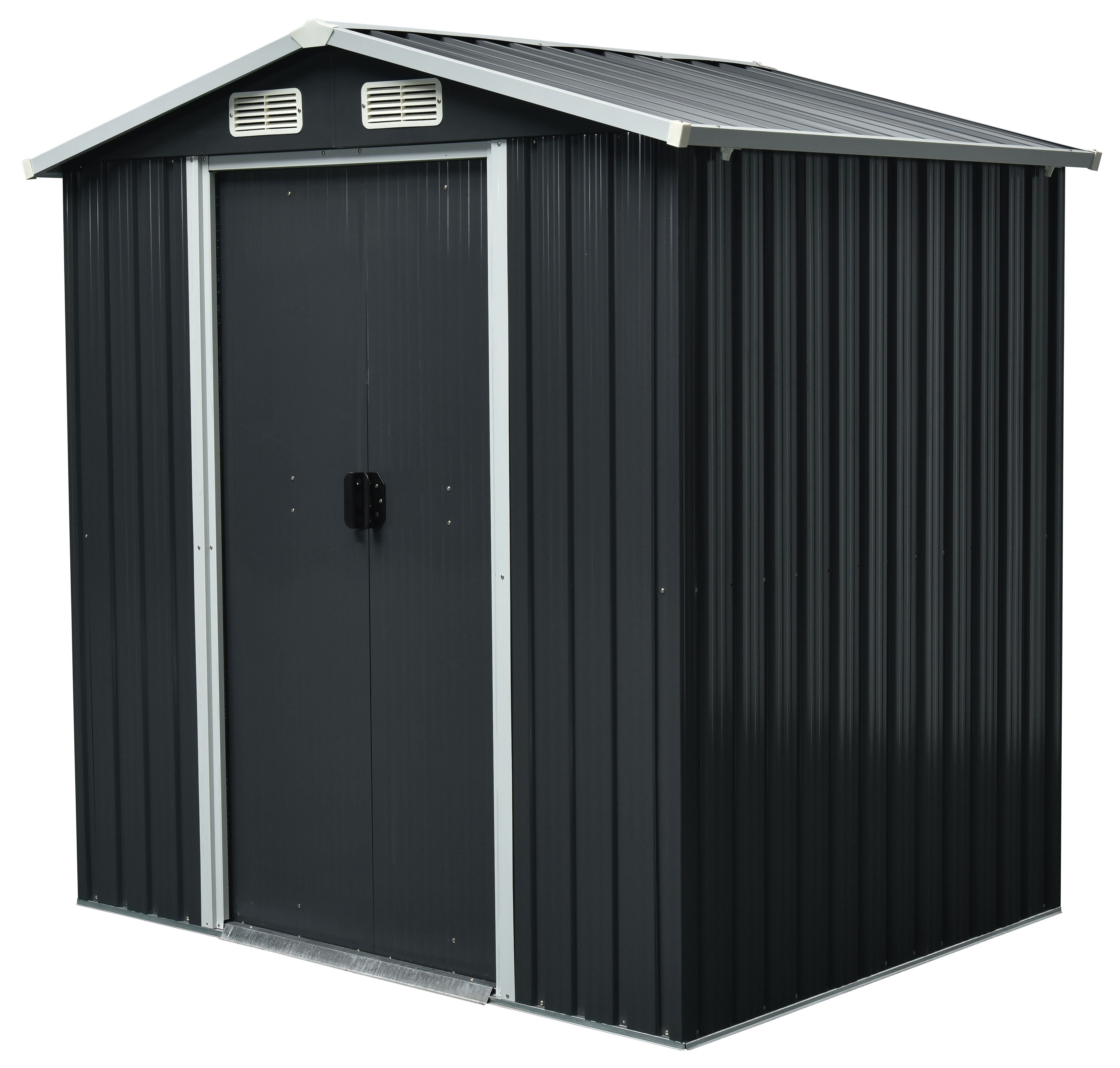 6x5 Apex Metal Shed | Departments | DIY at B&Q