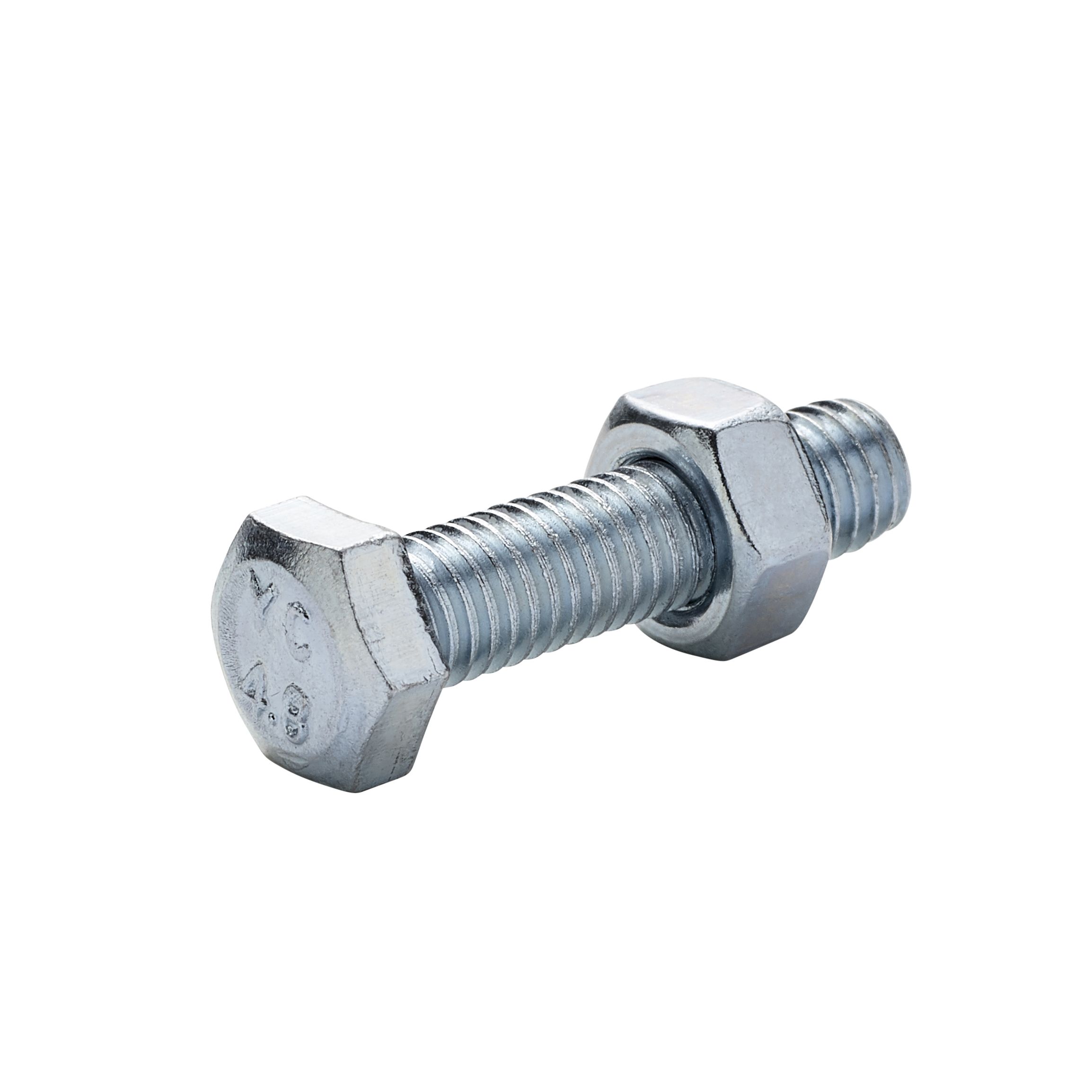 M5 Hex bolt & nut (L) 20mm, Pack of 10 Departments DIY at B&Q